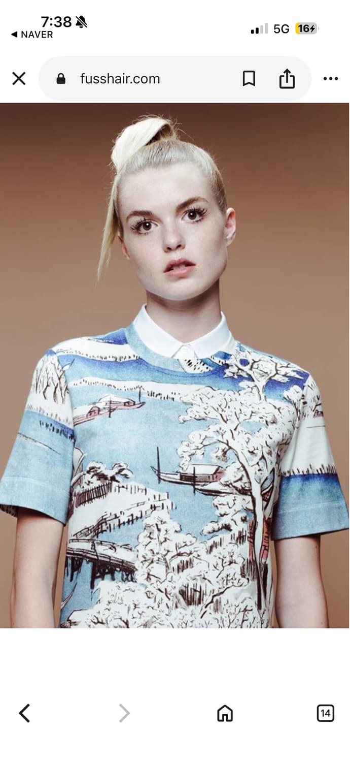 까르뱅 기하학적 미니원피스 44,55 정품 상품이미지5