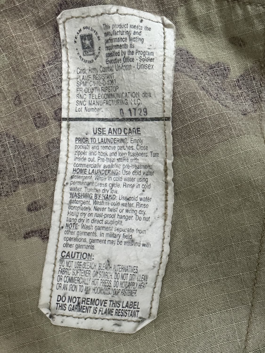 미군 OCP 멀티캠 전투복 상의 (M/R) (L) 상품이미지9