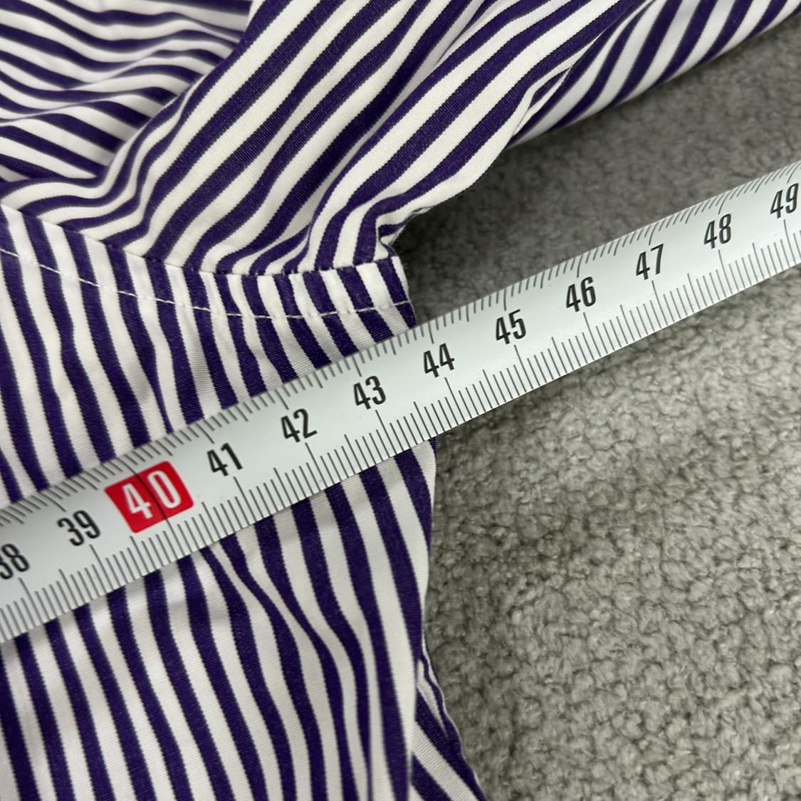 폴로 보라색 스트라이프 셔츠  상품이미지4