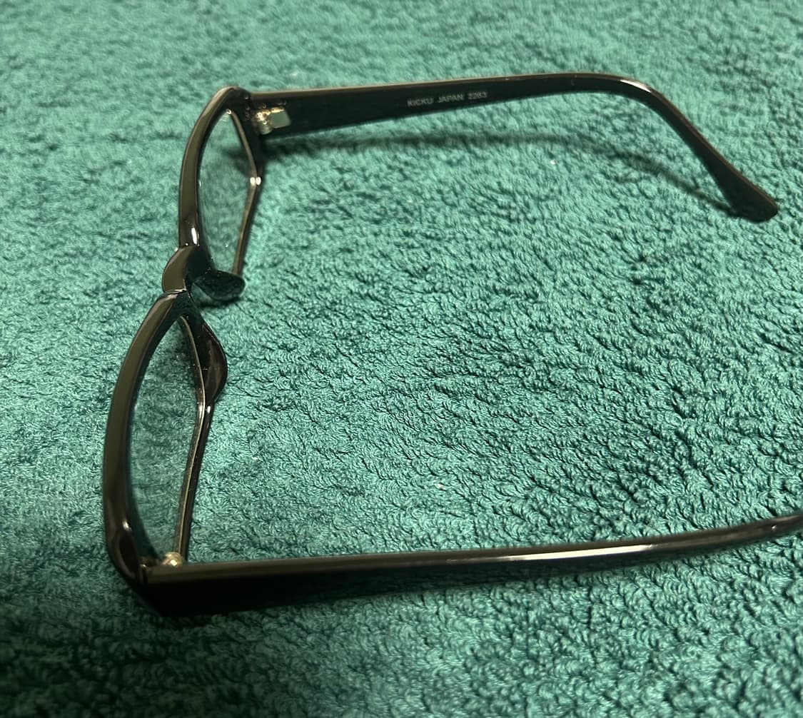 90s Kicku Japan Square Horn-Rimmed Glass 상품이미지2