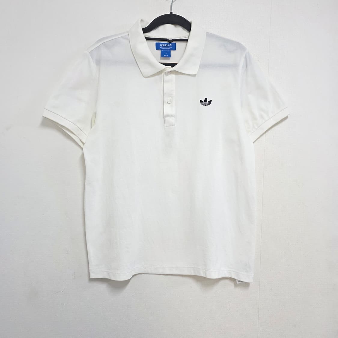 L 95-100 아디다스 파이어버드 화이트 반팔 폴로티 상품이미지1