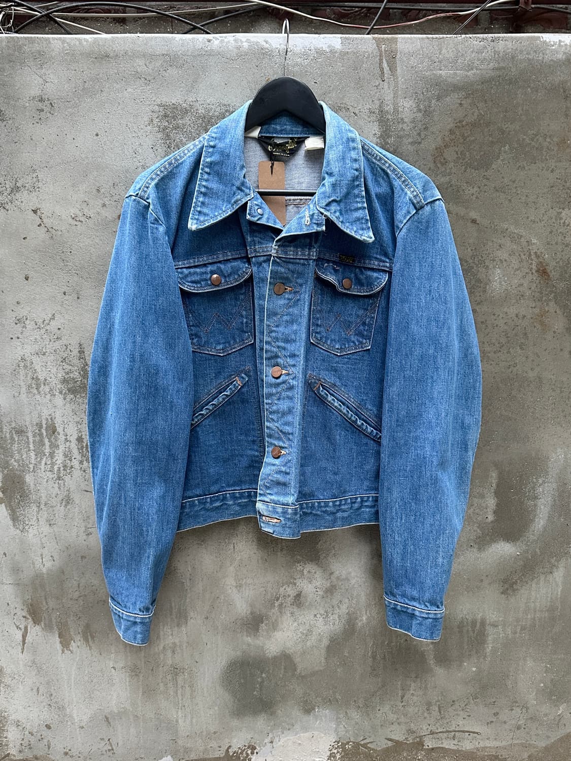 70’s USA Made 랭글러 126MJ 셀비지 데님 자켓 상품이미지1