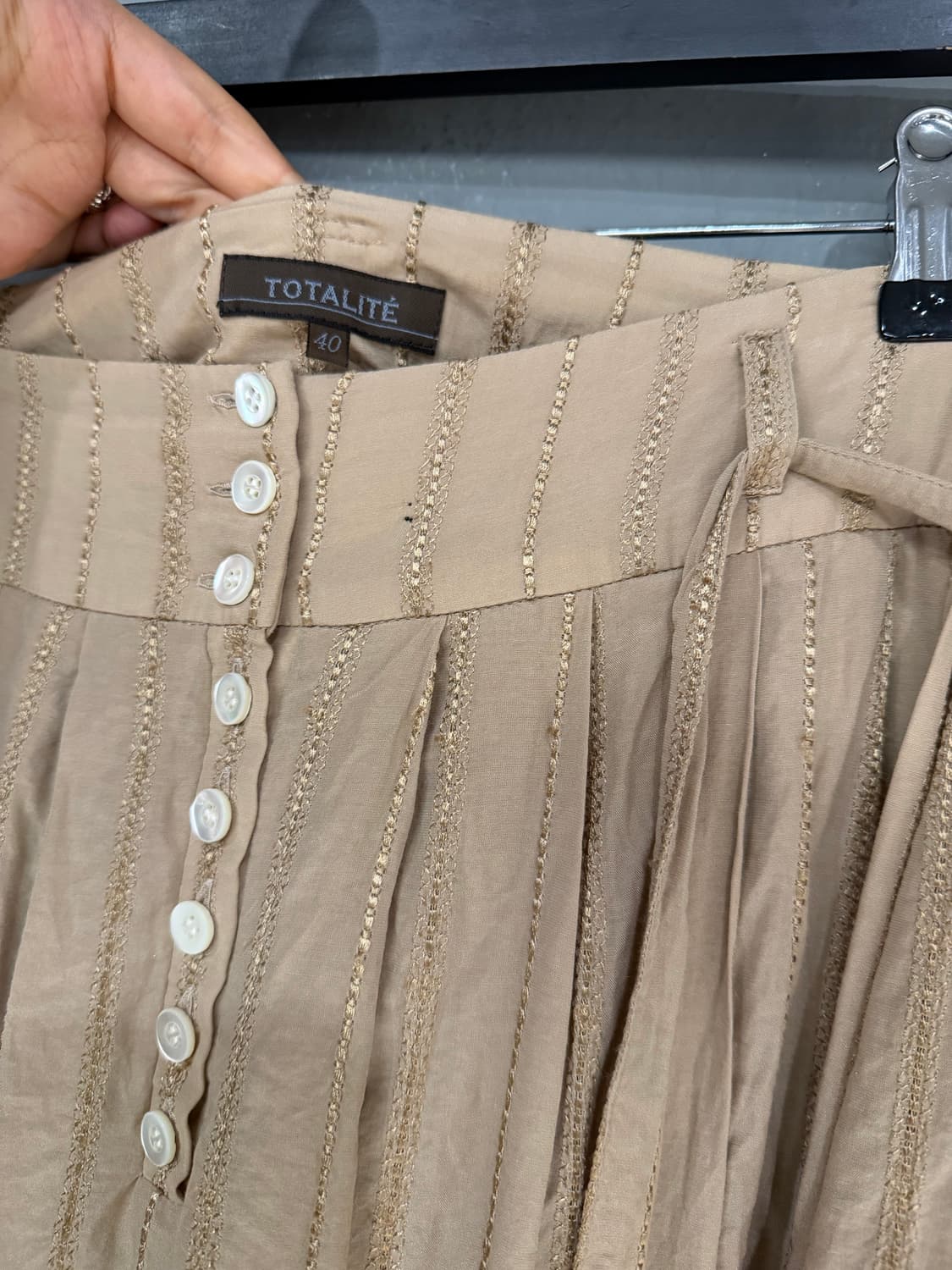 button-up stitch line detail pleats sk 상품이미지8