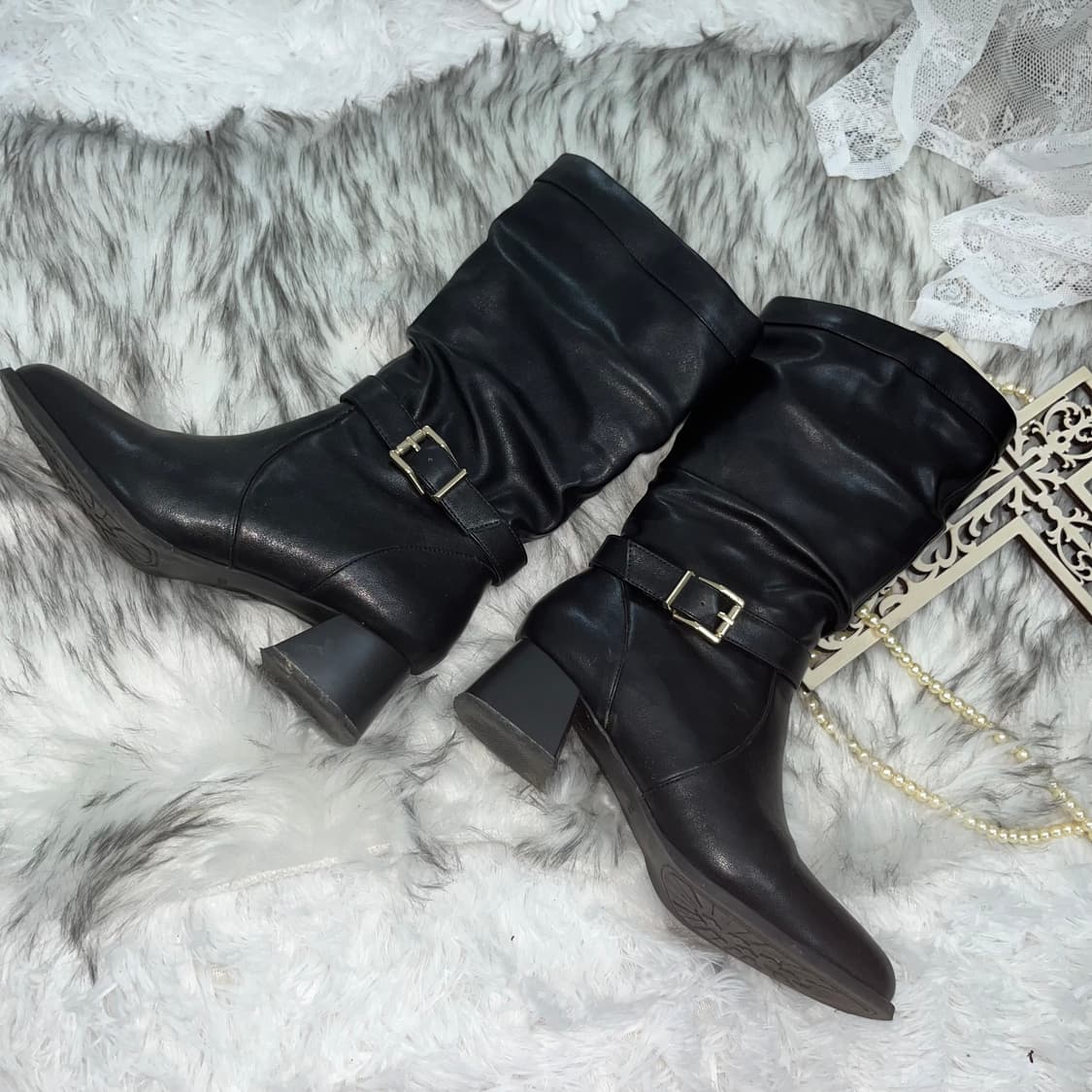 빈티지 블랙 부츠 상품이미지1