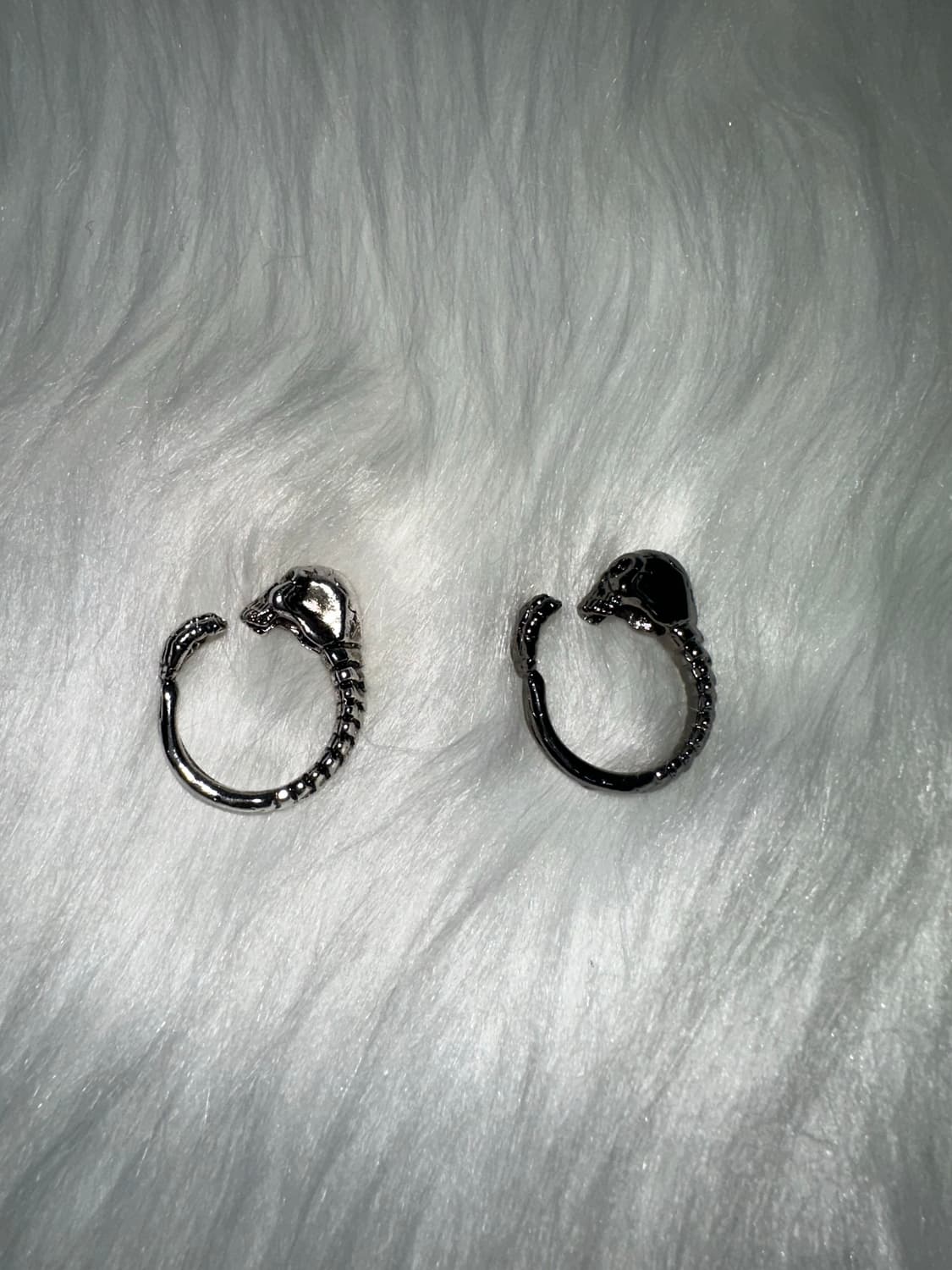 고스펑크 해골 반지 상품이미지3