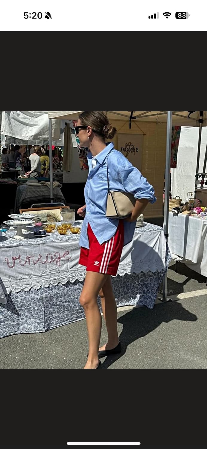 아디다스 파이어버드 숏팬츠- 레드 / IY7207 사이즈M 상품이미지1