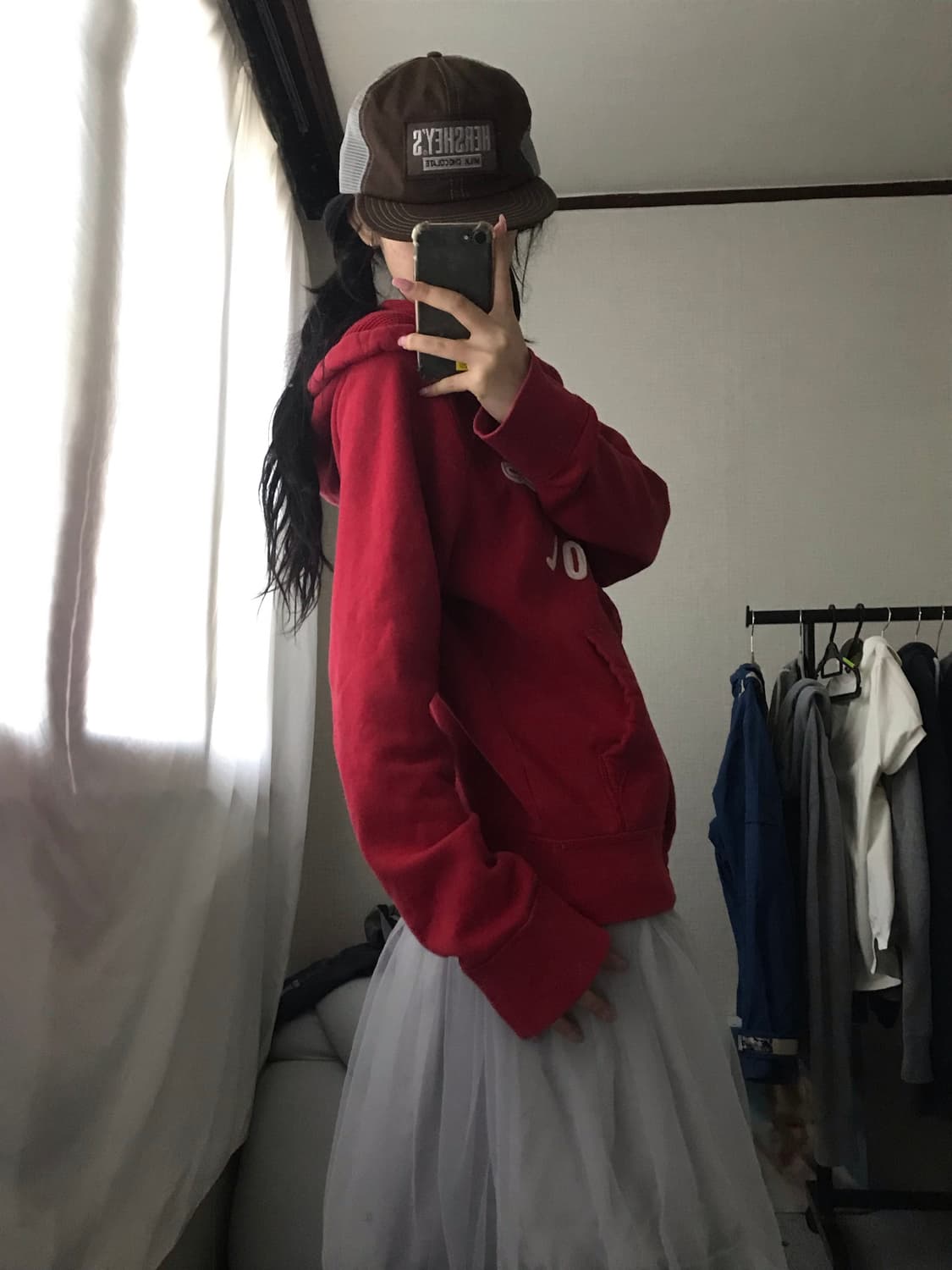 홀리스터 레드 후드집업 상품이미지4