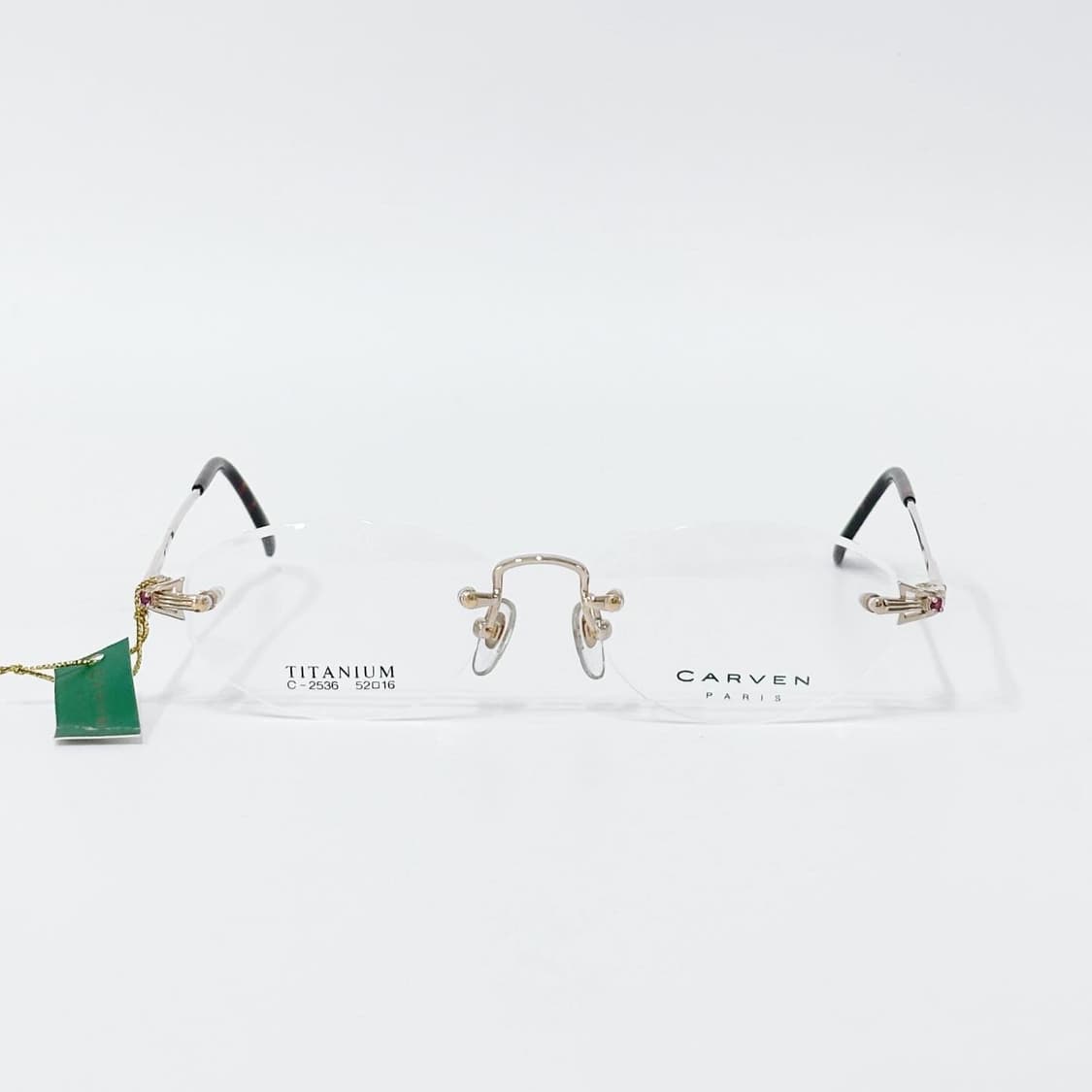 키지클럽 CARVEN 골드 무테 데드스탁 빈티지안경 상품이미지2