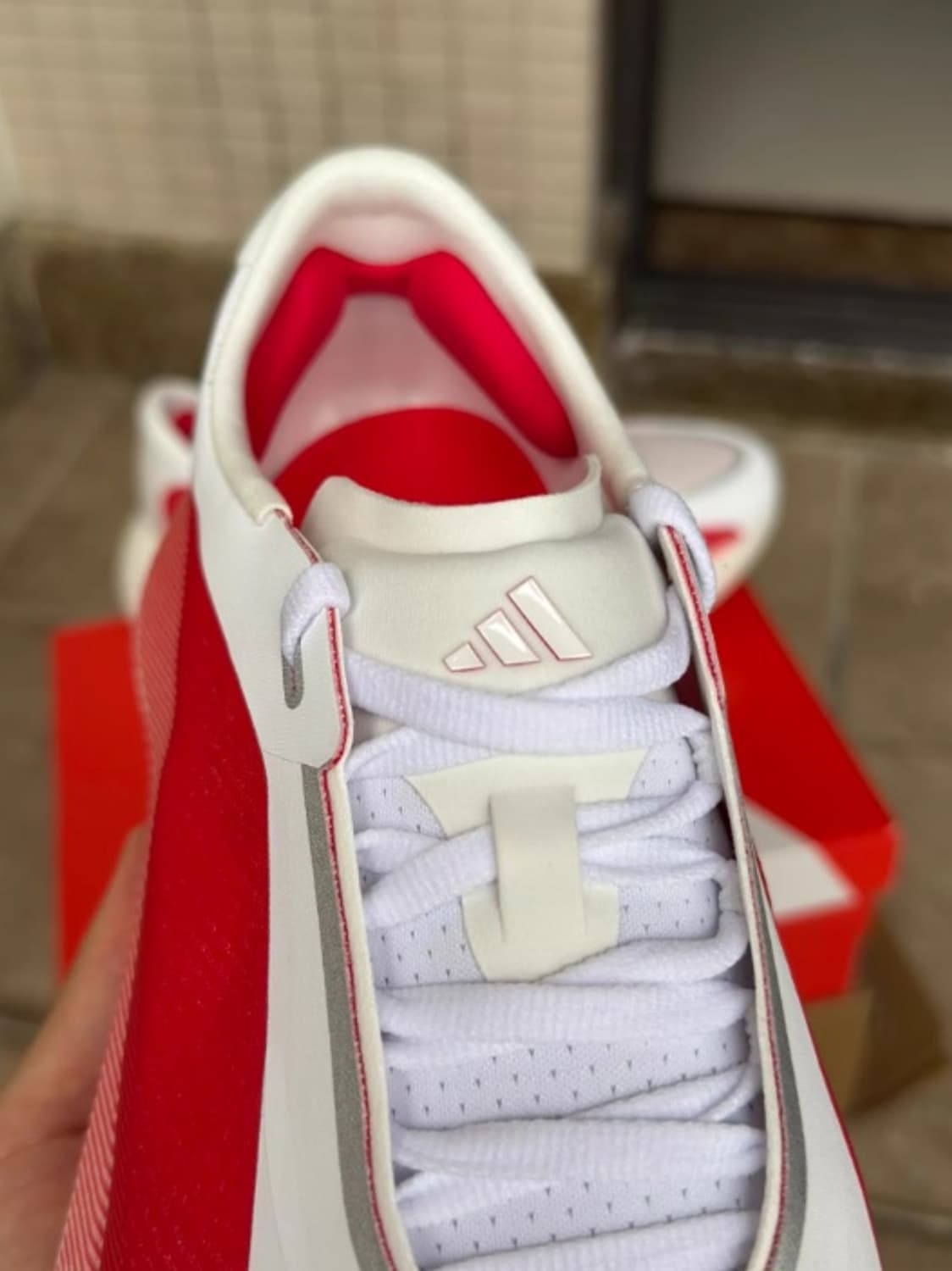 아디다스 하이퍼부스트 엣지 클라우드 화이트 퓨어 루비275mm 43 상품이미지3