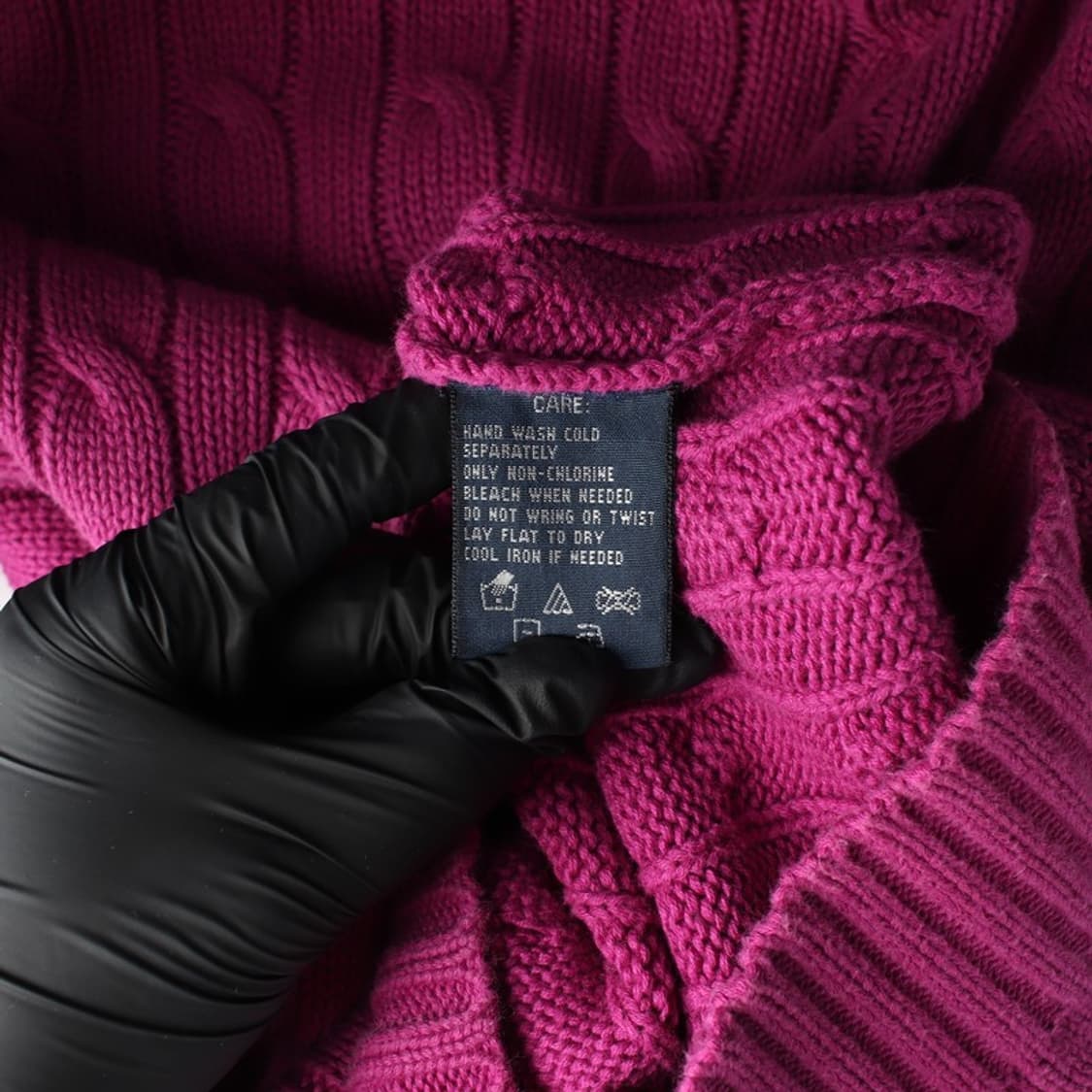 랄프로렌 스포트 마젠타 핑크 케이블 니트 M 상품이미지6