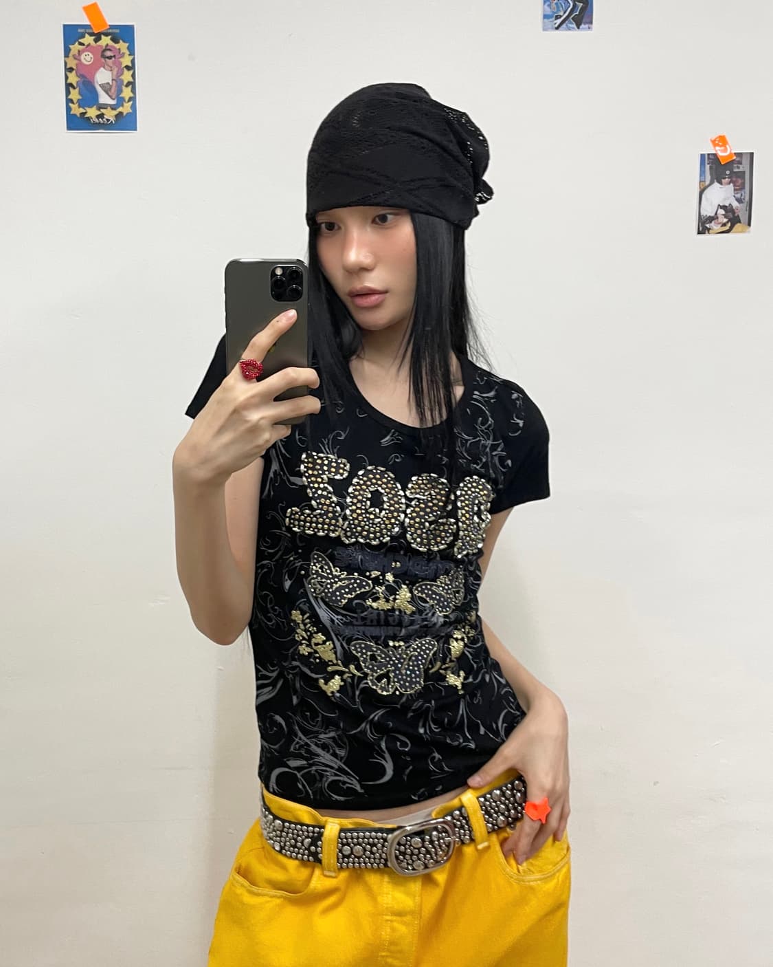 OSQZ Butterfly Cubic Mash T-shirt  상품이미지1