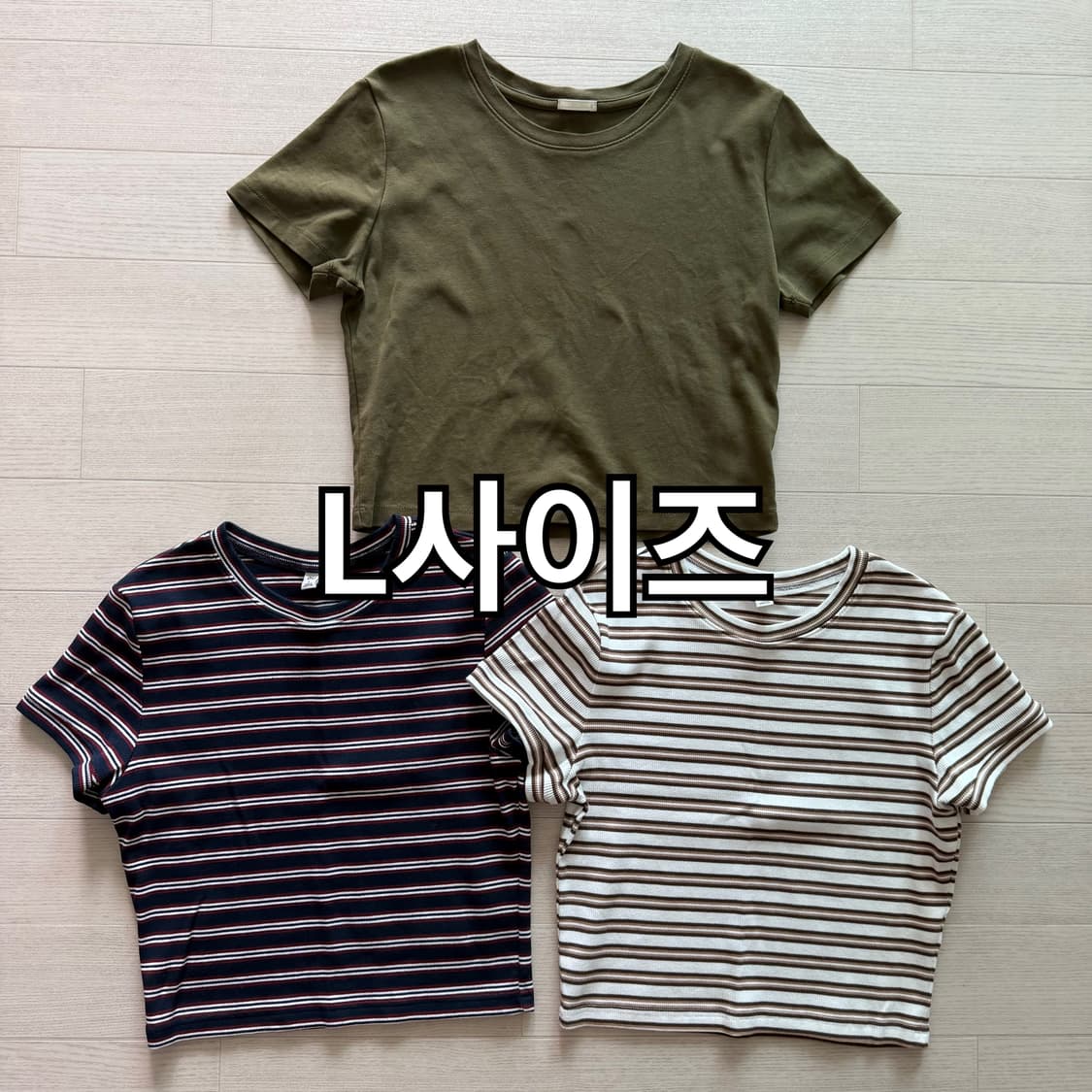 GU 유니클로 크롭티 보더 판발티 여름 8벌 일괄 상품이미지8