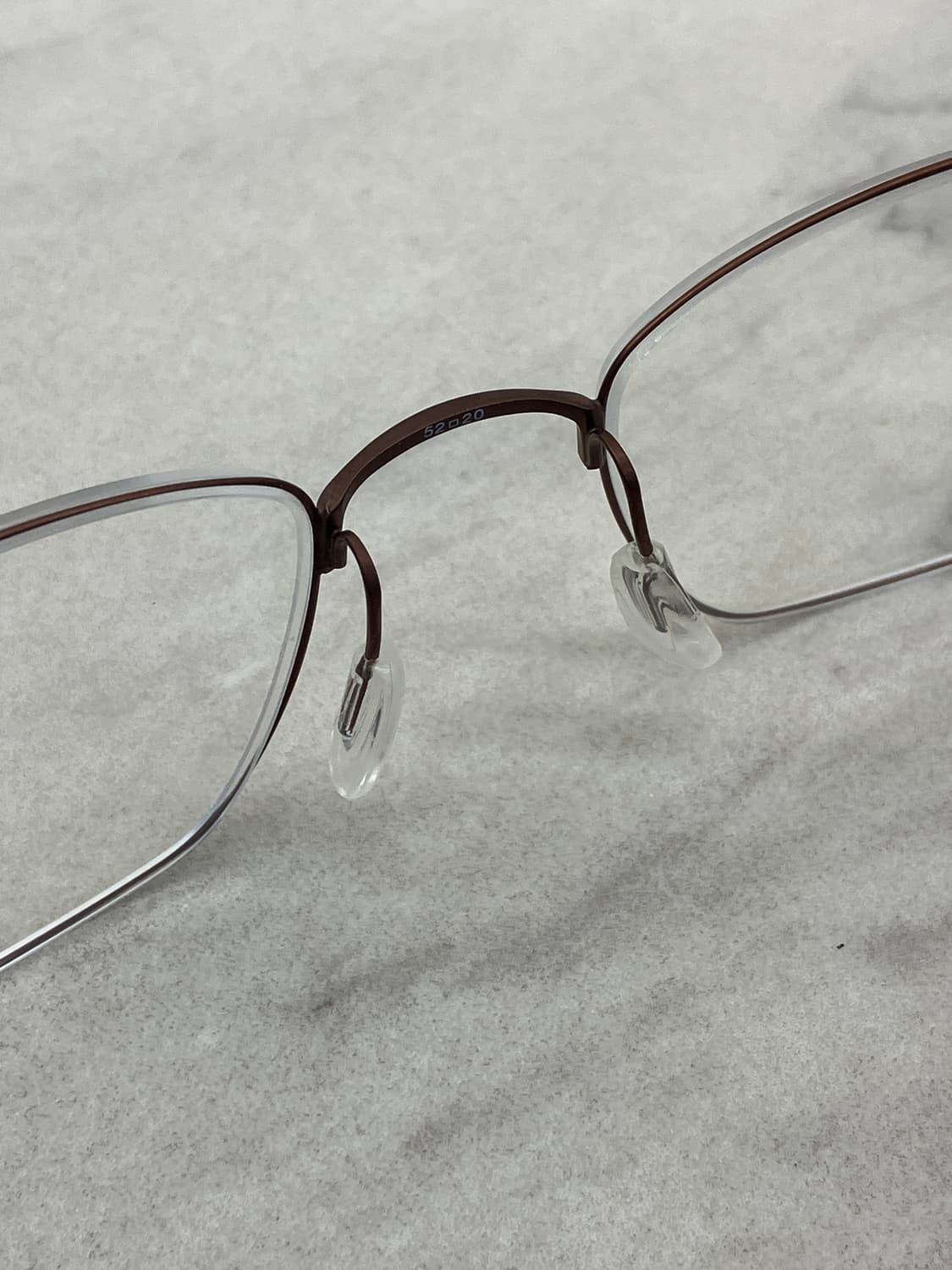 B47 카즈오 카와사키 매트 브라운 역산각 메탈테 안경 상품이미지4