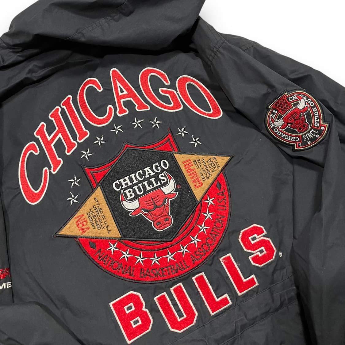 NBA x NUTMEG 90s 시카고불스 올드스쿨 다크 야상 상품이미지6