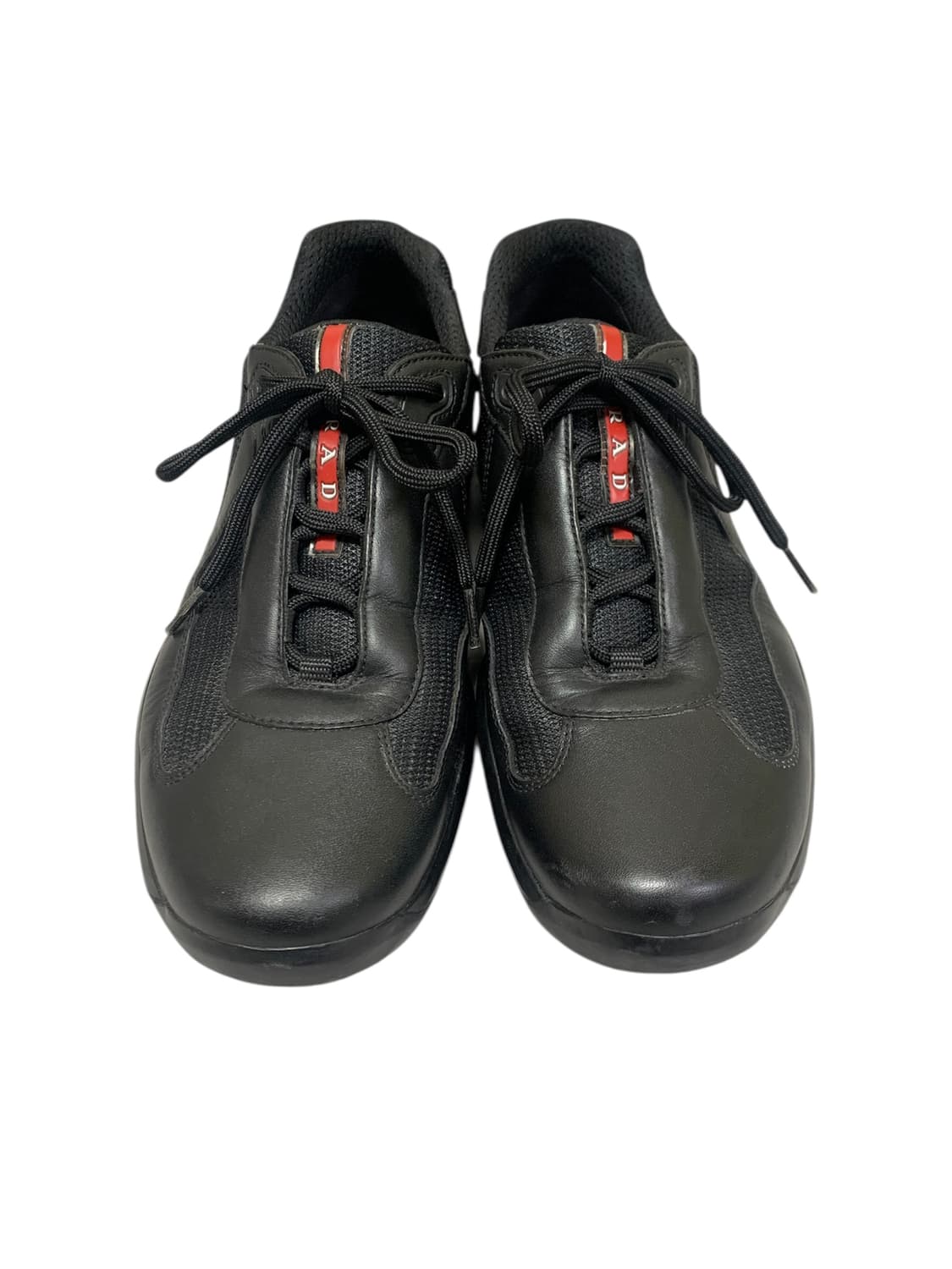 00s 빈티지 프라다 아메리카 컵 블랙 레더 og 상품이미지6