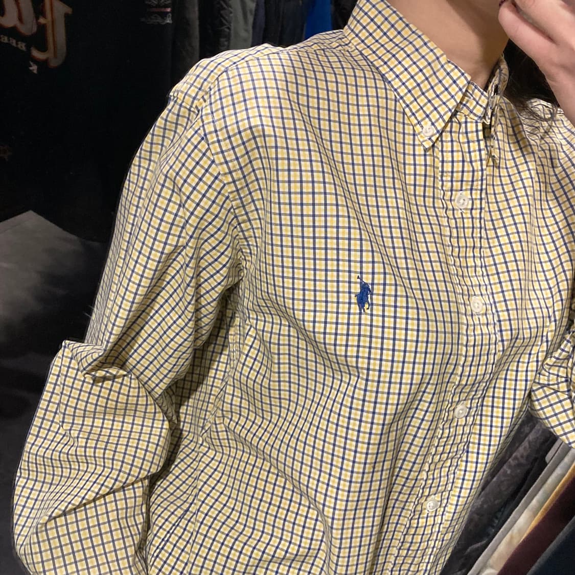 [IM] 폴로셔츠 태터솔체크 옐로우 블루 상품이미지5