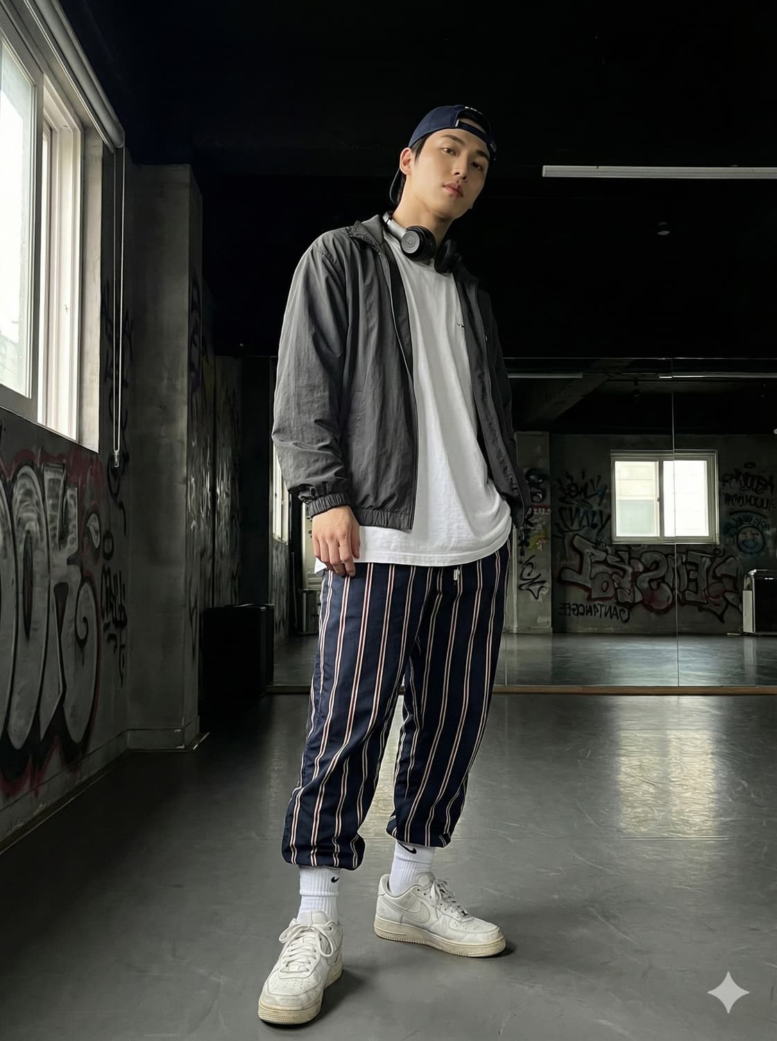 리바이스(Levi's) 네이비 스트라이프 이지 팬츠 / 파자마 상품이미지1