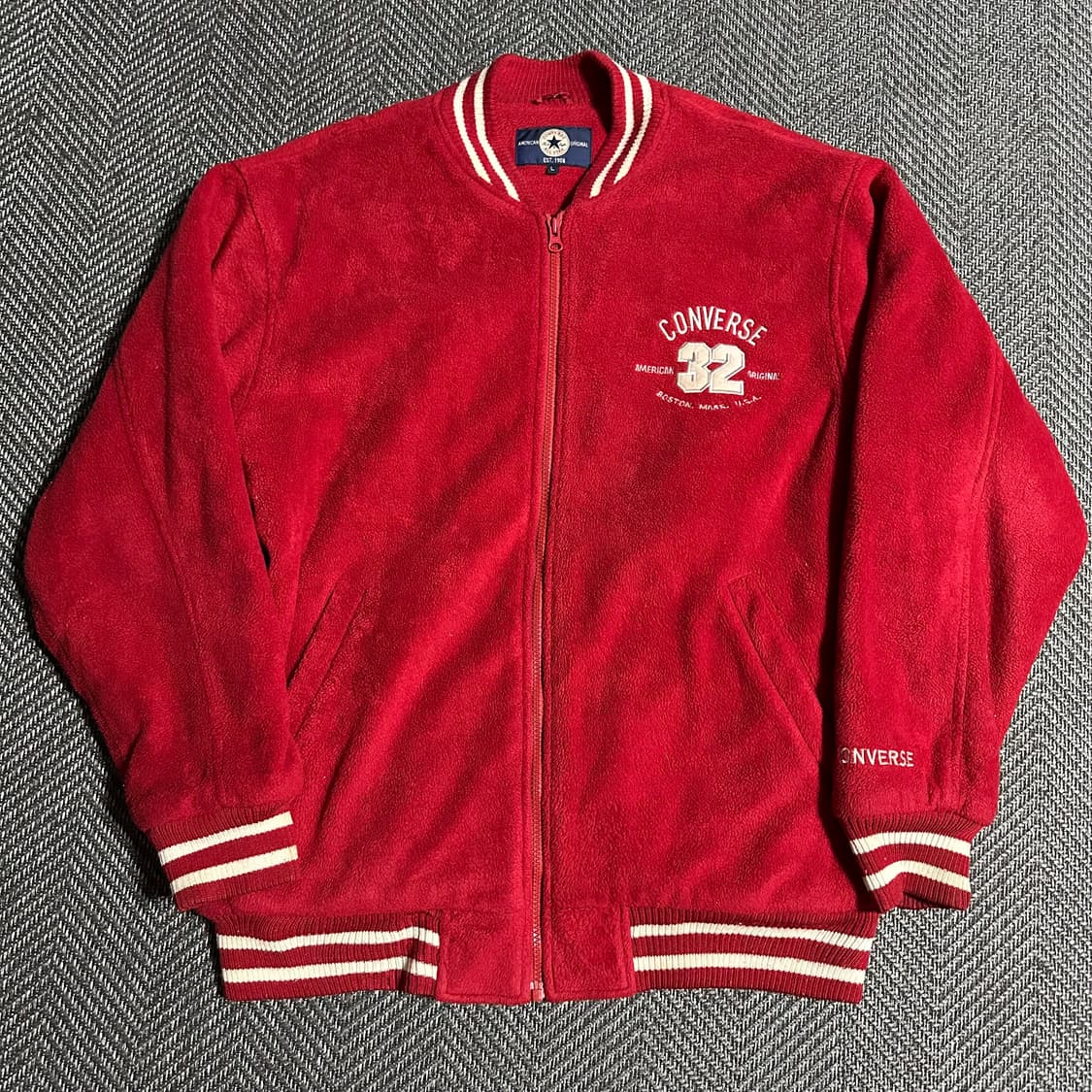 Converse Fleece Varsity Jacket 상품이미지2