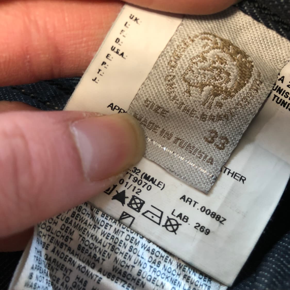 디젤 바이커 레귤러 스트레이트 데님팬츠  상품이미지8