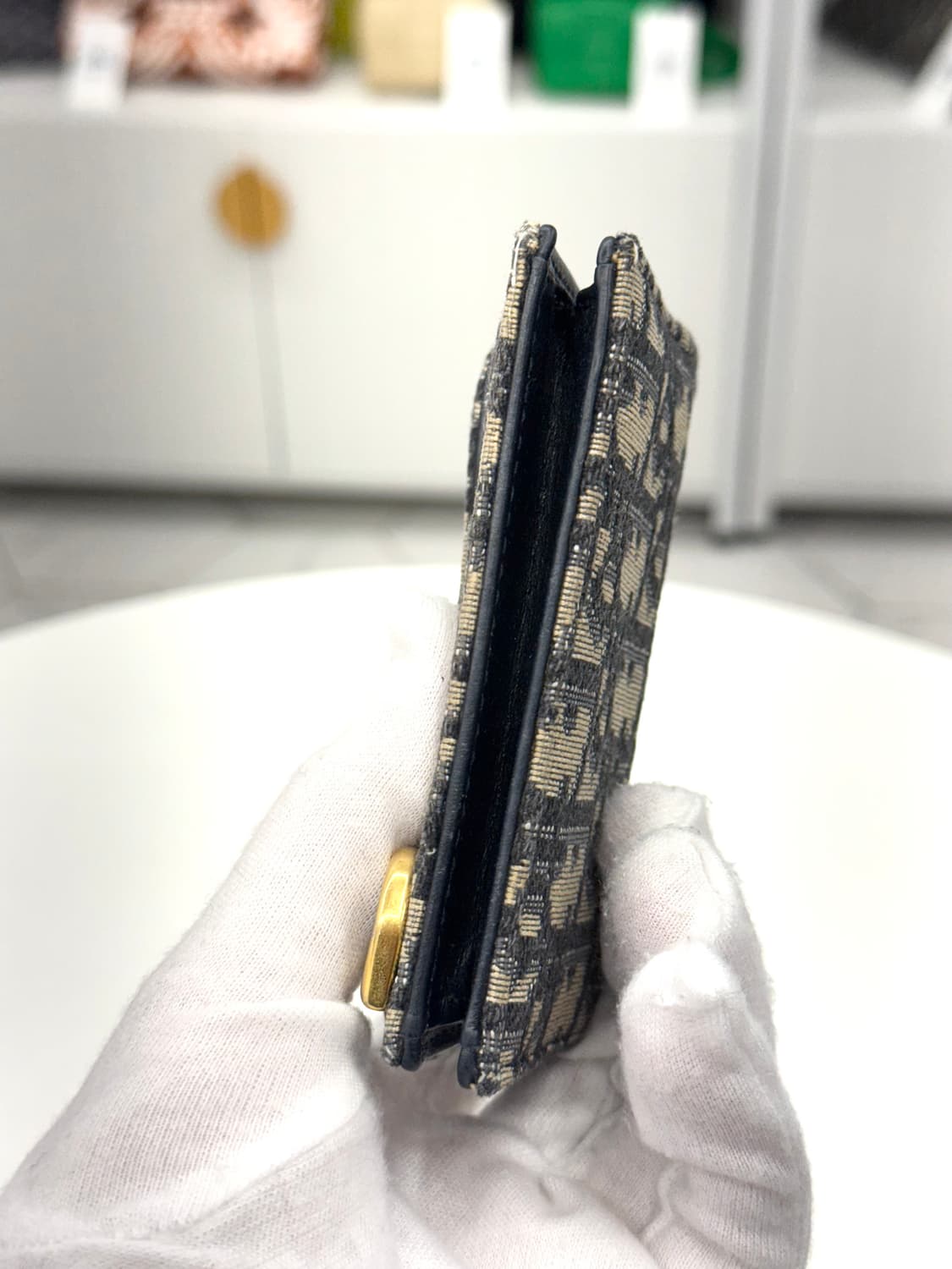 [OS] 디올 오블리크 새들 플랩 카드지갑 상품이미지7