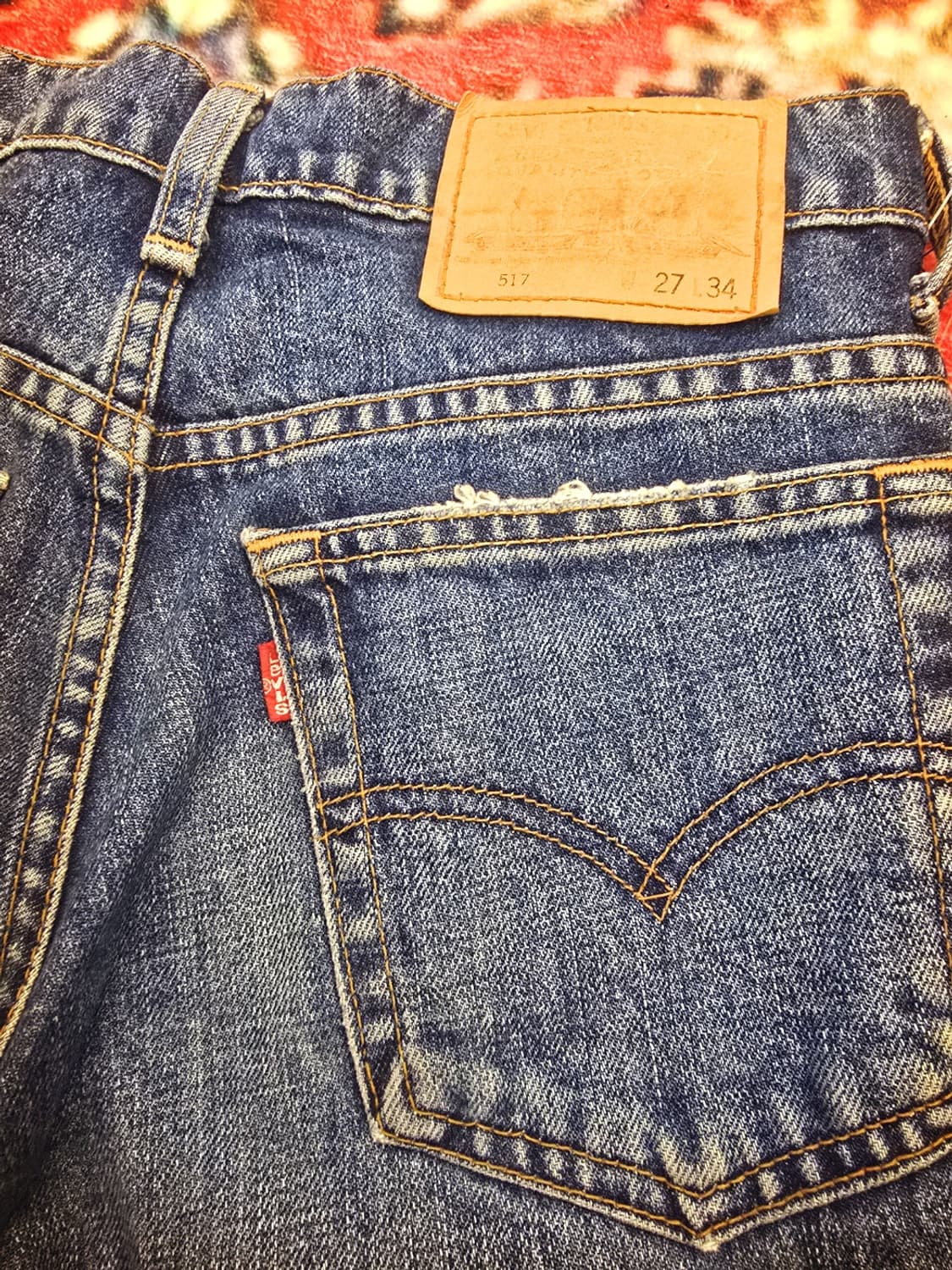 일본빈티지진 80s리바이스 Levi's517 부츠컷 데님팬츠 상품이미지3