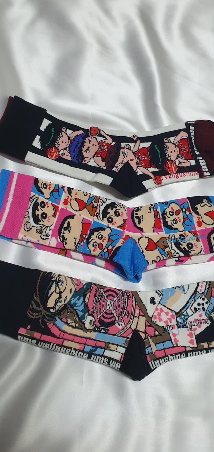 핑크블루 레드와인  농구 귀요미 양말 상품이미지7