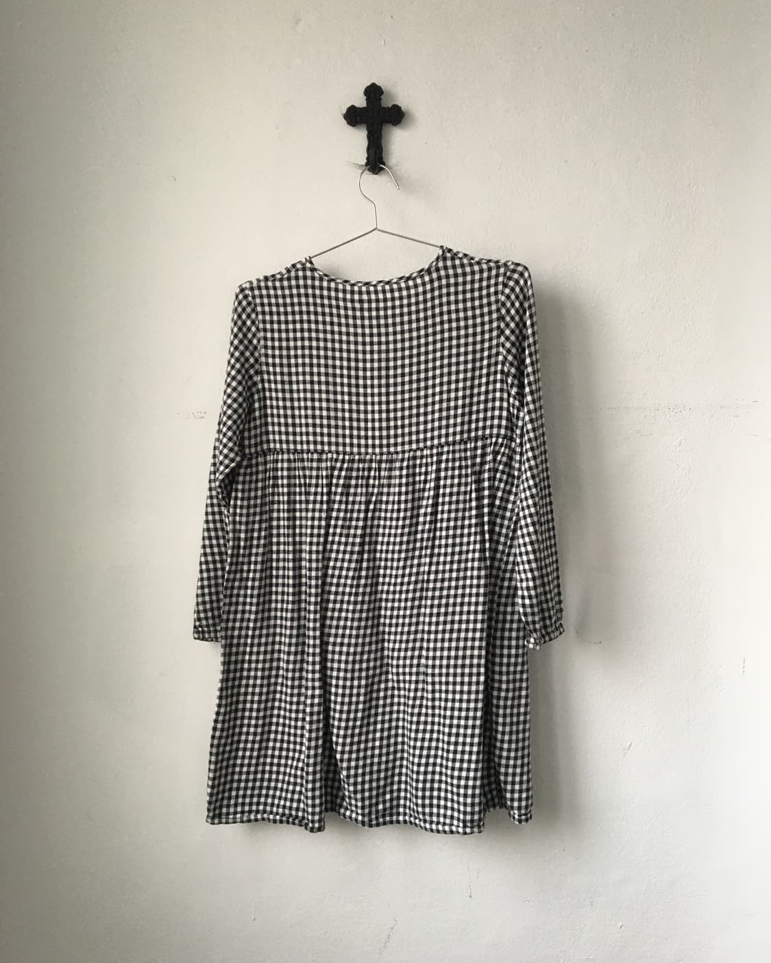 Check pattern blouse onepiece 상품이미지3