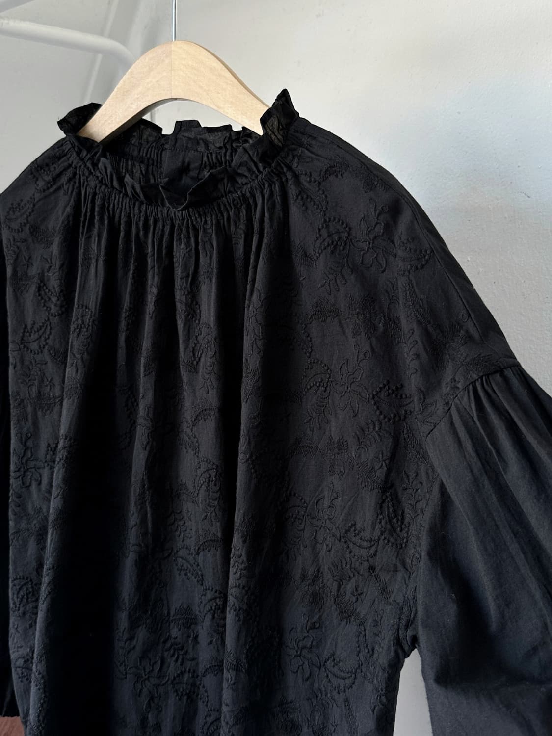 Wide silhouette High gauge cotton blouse 상품이미지6
