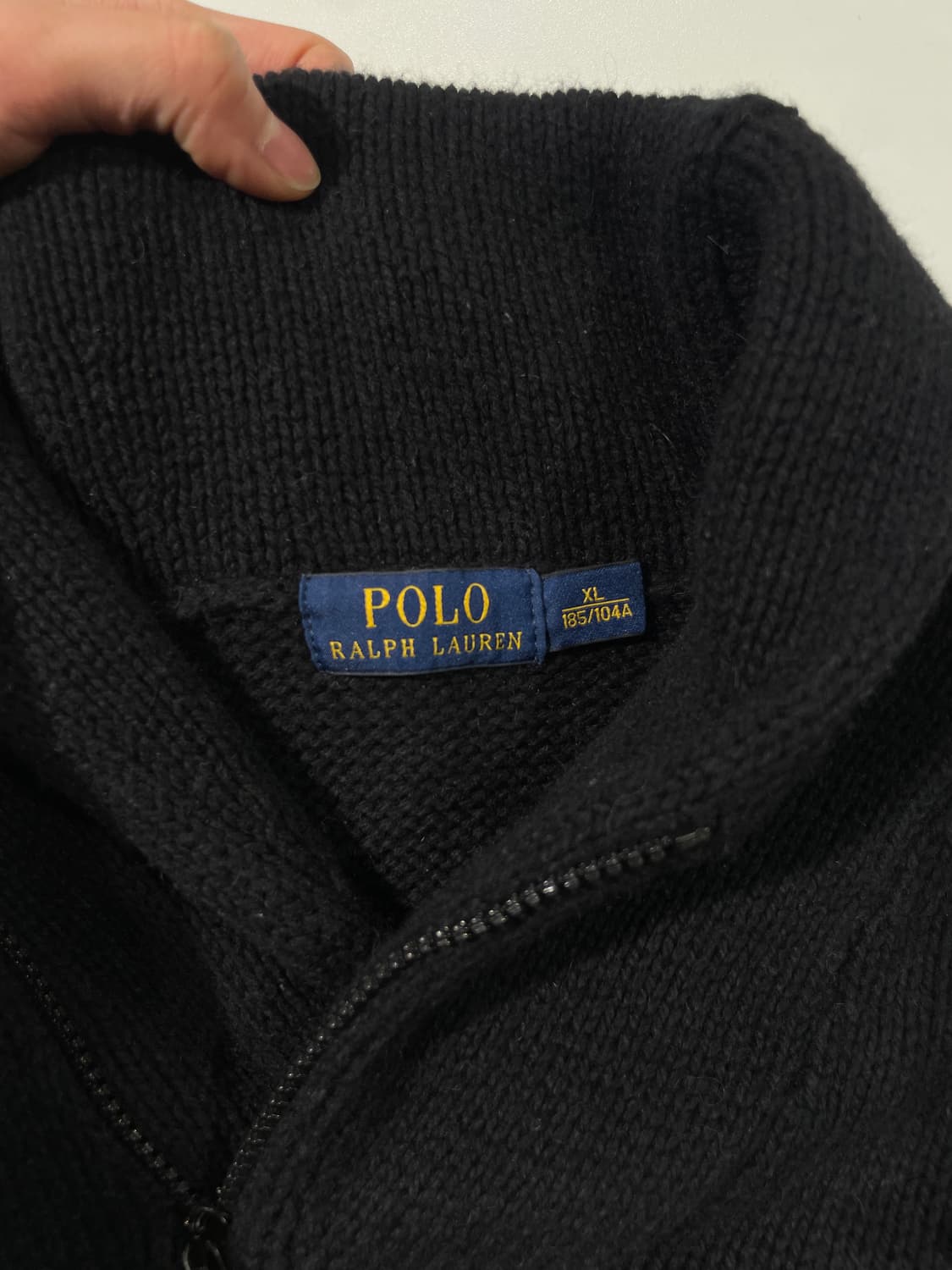 폴로 랄프로렌 블랙 노르딕 쿼터 집 숄 카라 스웨터 상품이미지7
