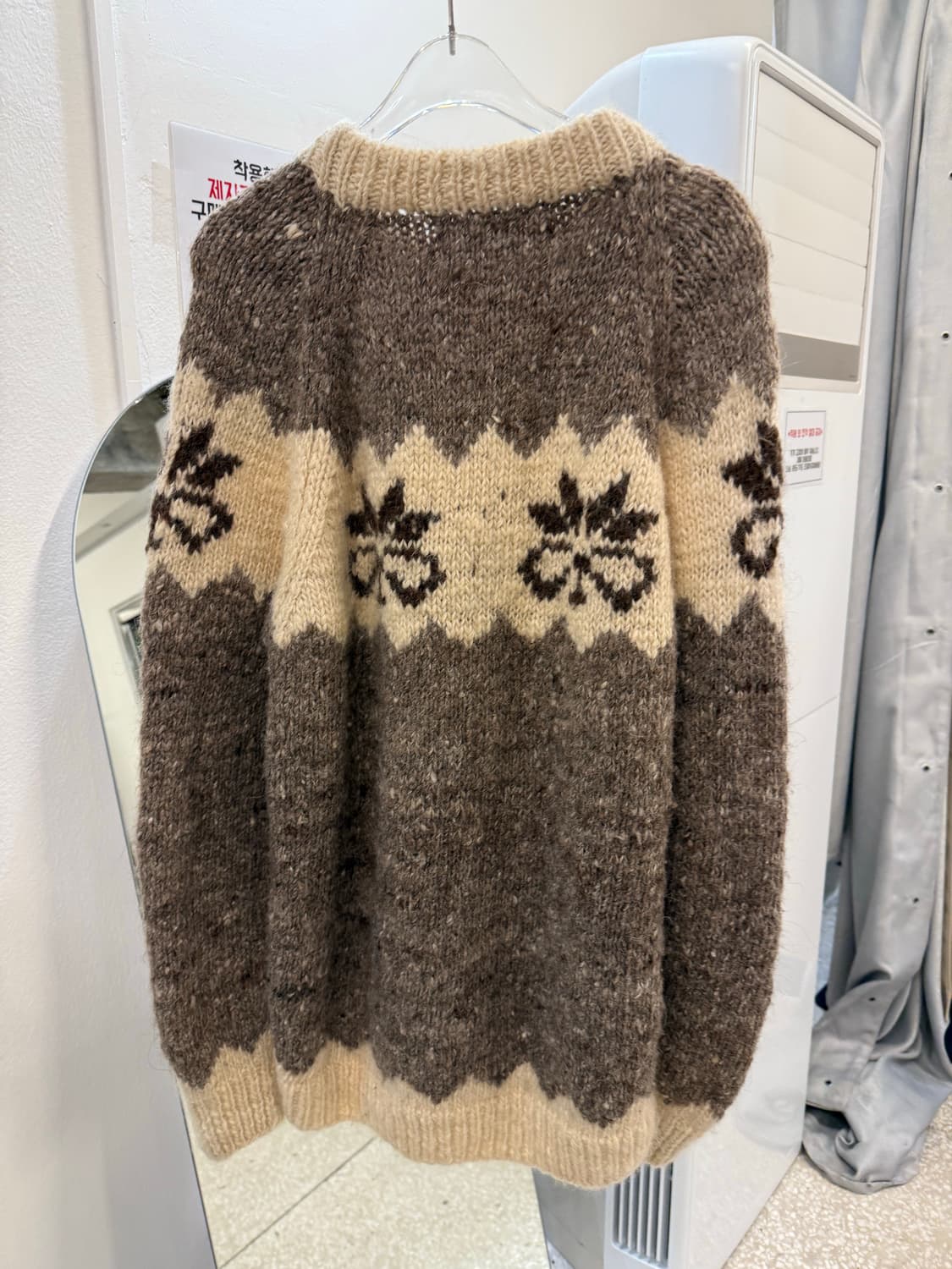 Vintage Heavy wool knit sweater 상품이미지4