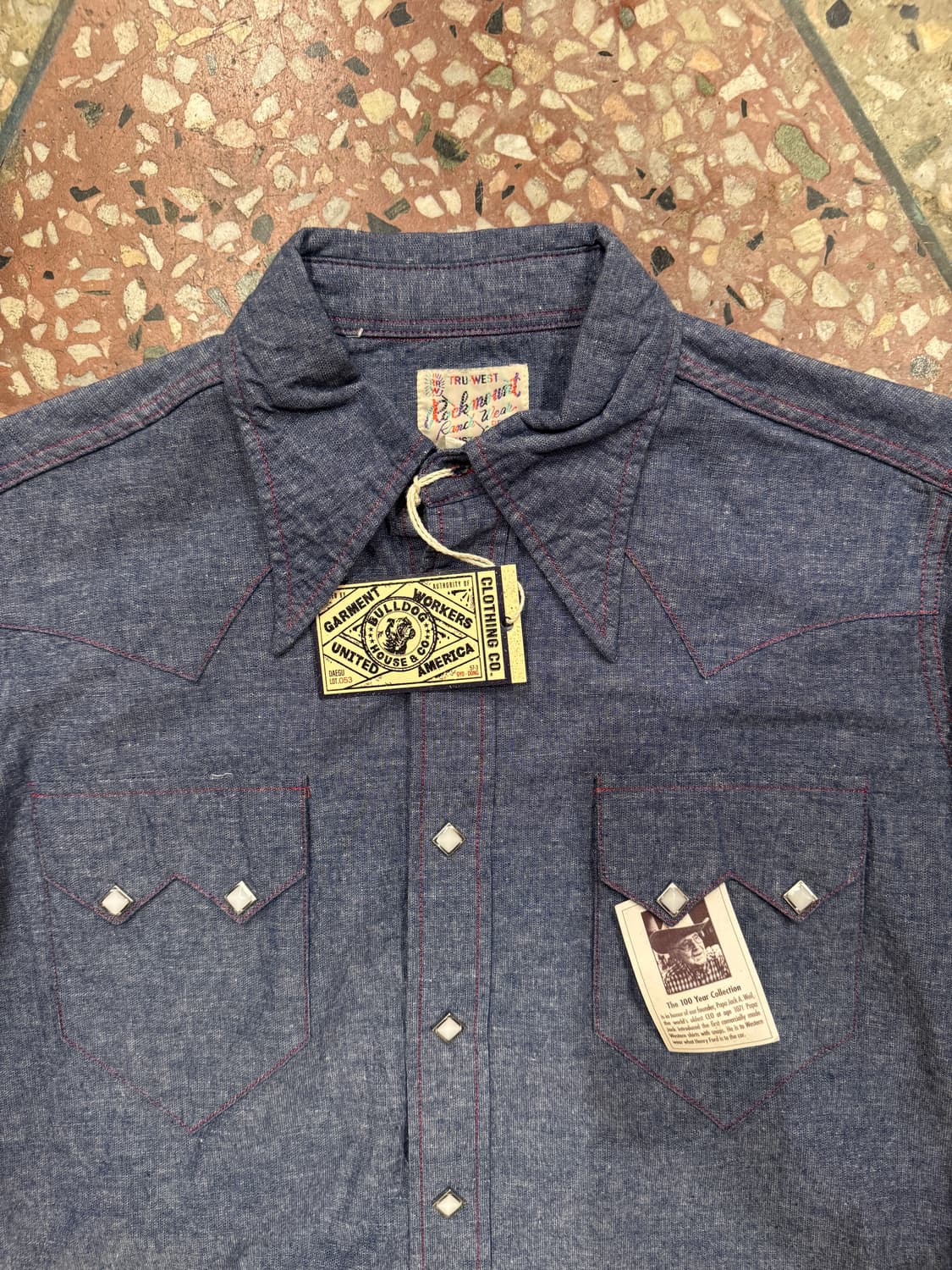 Rockmount 웨스턴 샴브레이셔츠 (M,새상품) 상품이미지5