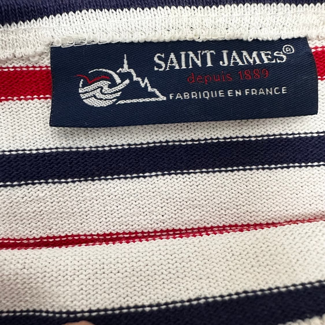SAINT JAMES 세인트제임스 여성 스트라이프 긴팔티셔츠 2XS  상품이미지3
