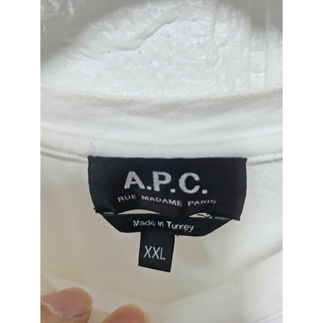 APC 아페쎄  반팔티 화이트 XXL 상품이미지2
