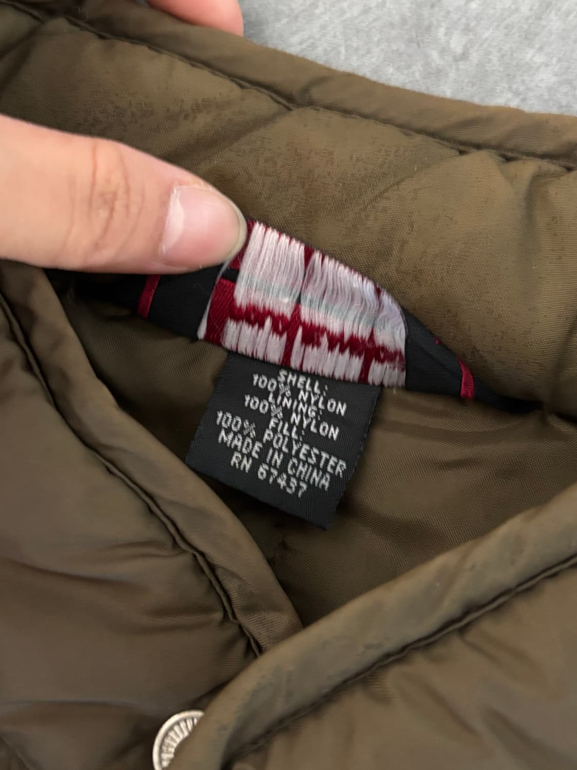 Polo Jeans 폴로 진스 올리브 컬러 퀼티드 자켓  상품이미지6