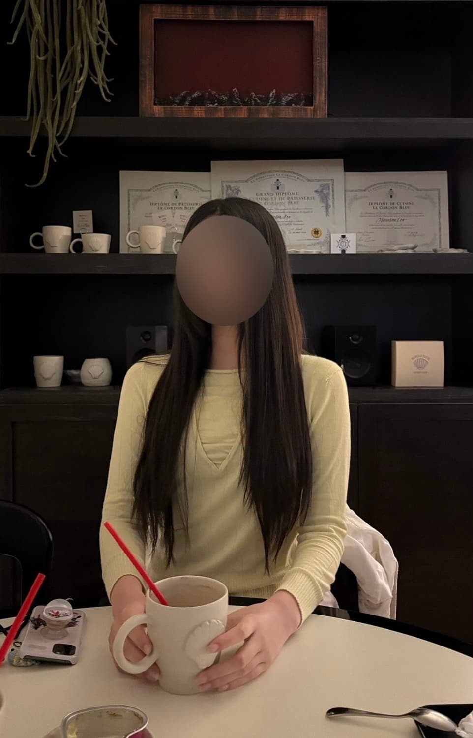 elanfrere 라임색 니트 상품이미지1