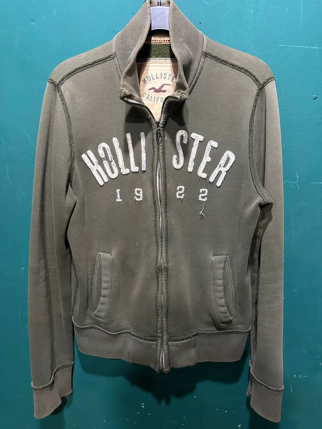 홀리스터 집업자켓 올리브S 상품이미지1