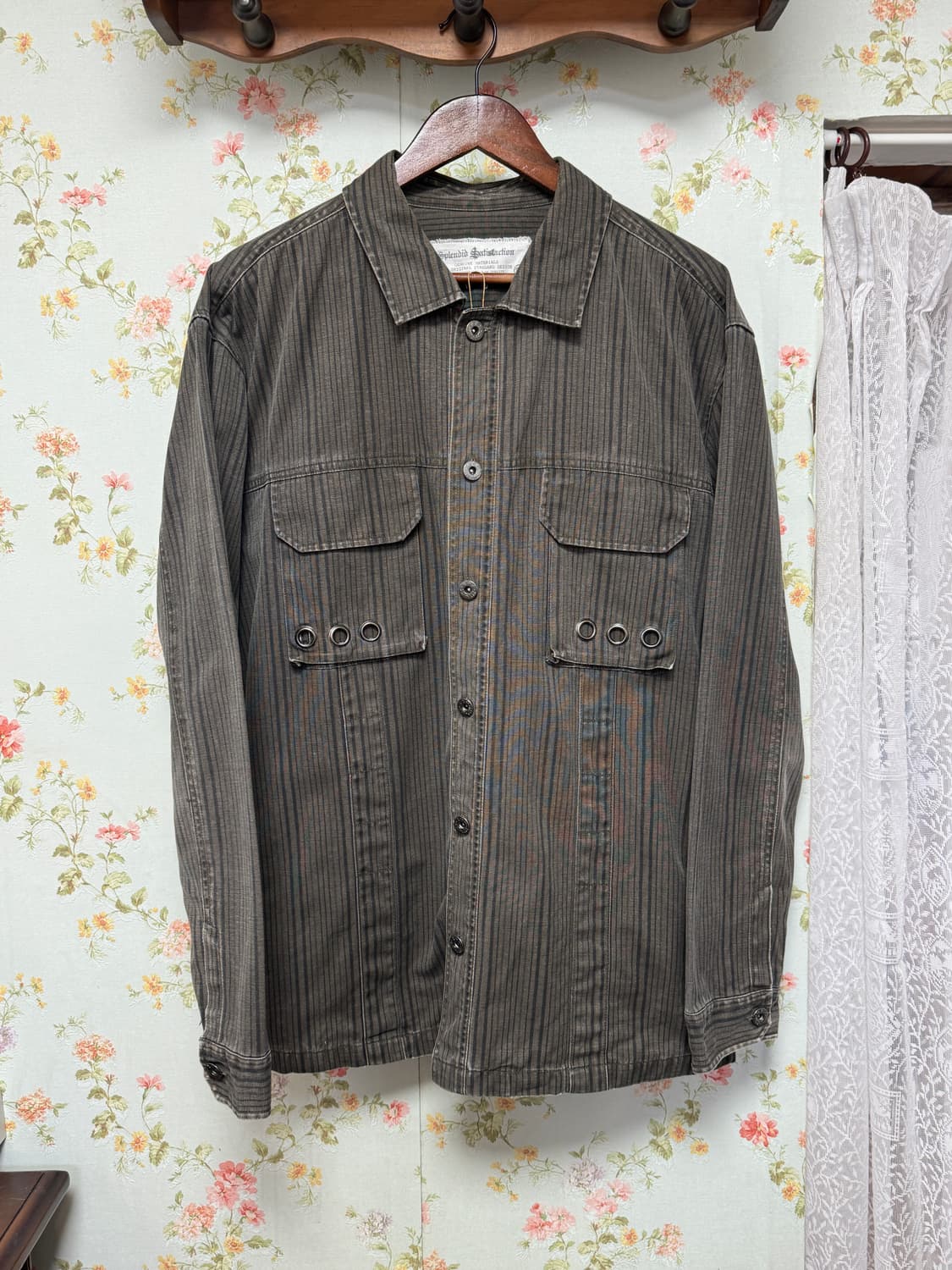 스트라이프 아일렛 셔츠 상품이미지1