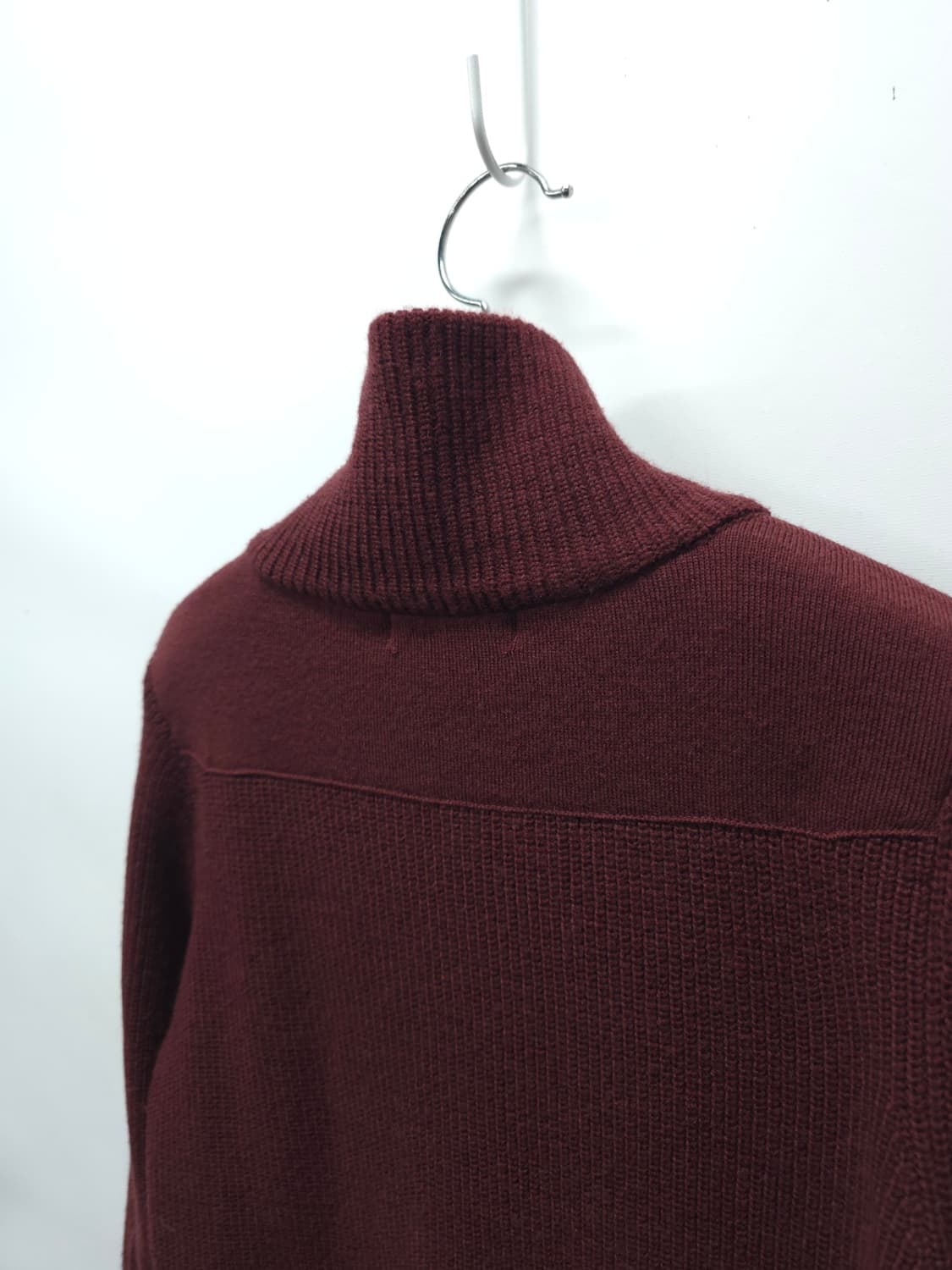 빈폴 여성 버건디 하이넥 니트 가디건 (사이즈 90) 상품이미지8