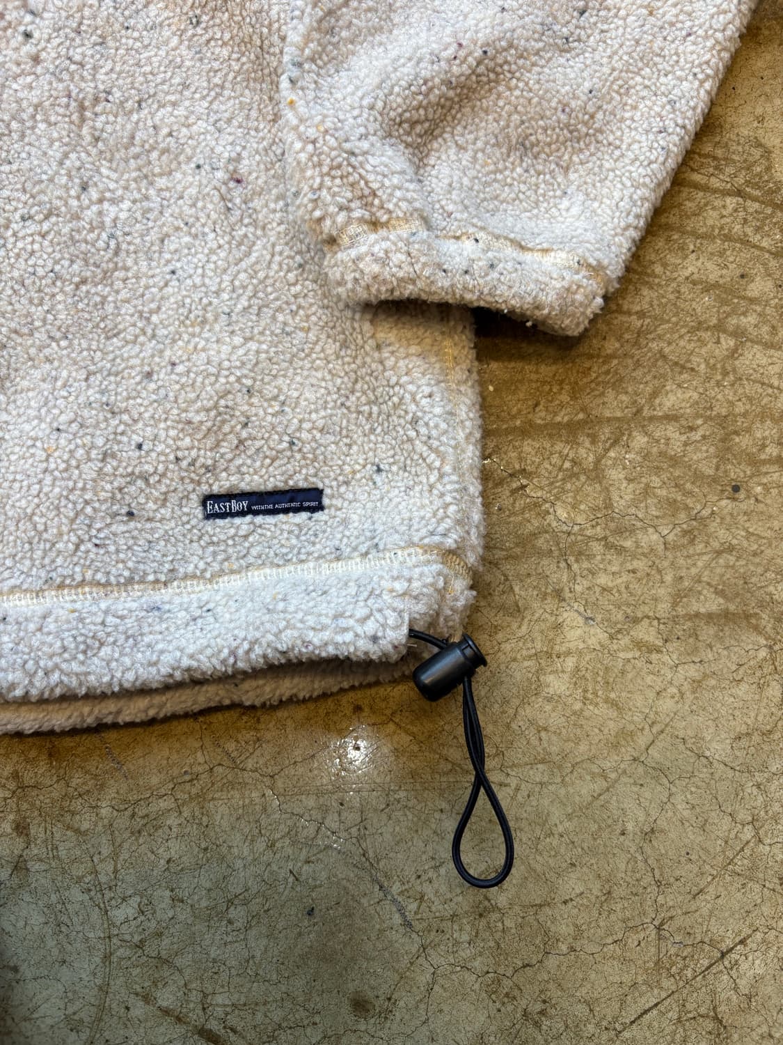 Eastboy 오트밀 플리스 하프 집업 풀오버 상품이미지5