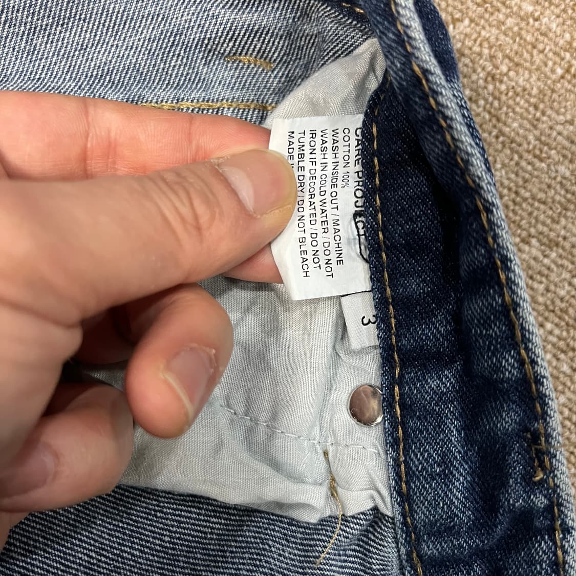 플리즈 프로잭트 데님팬츠 상품이미지5