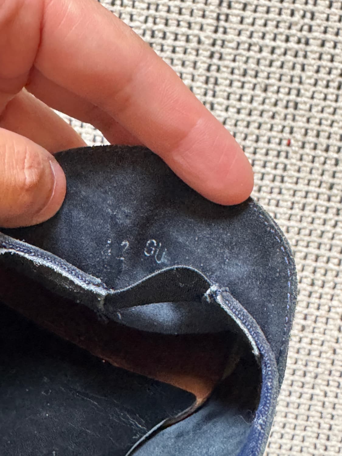 90s 조르지오 아르마니 블랙 스웨이드 플랫 로퍼 상품이미지4