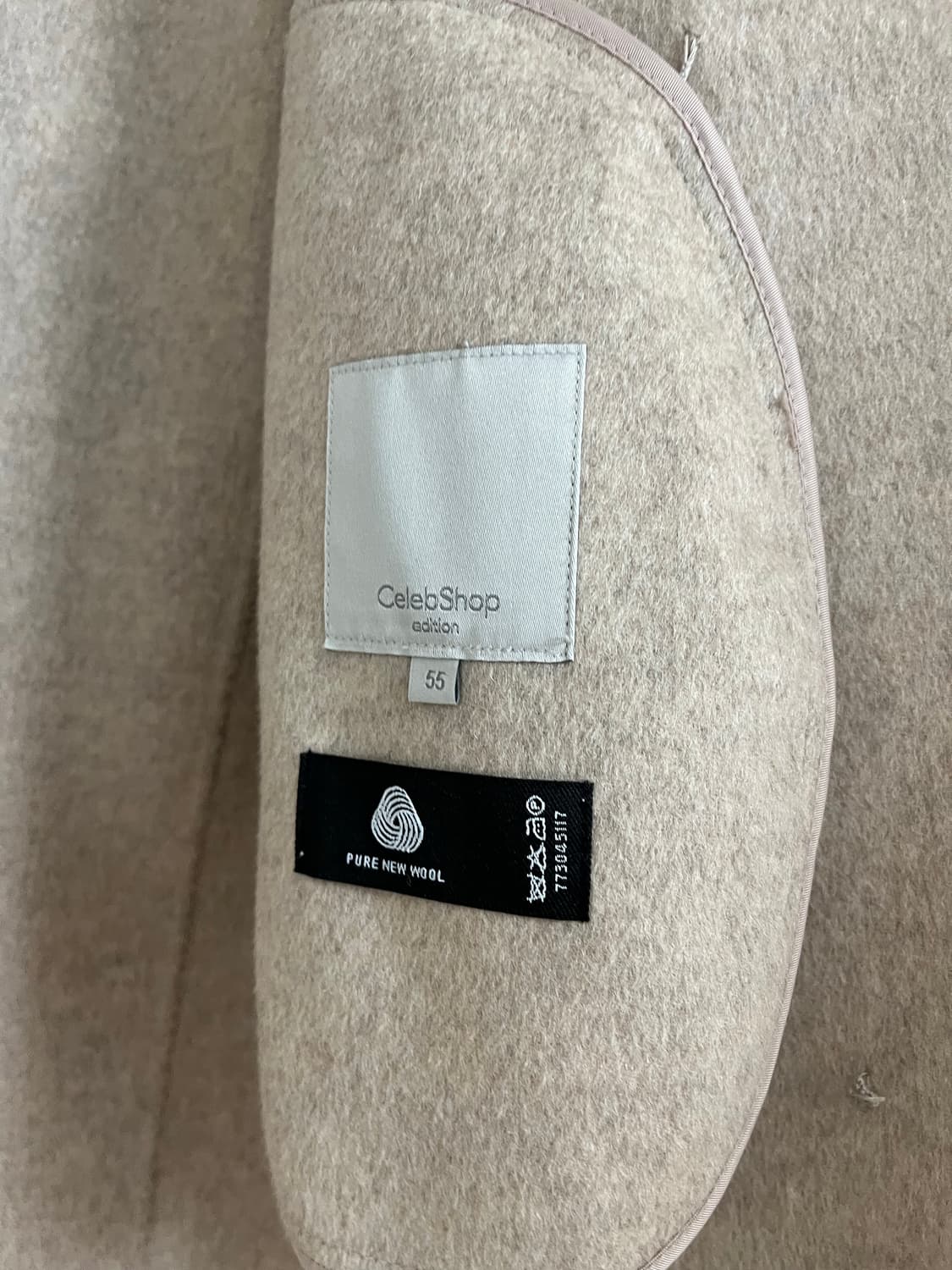 캐시미어 울100 핸드메이드 코트 오트밀베이지 상품이미지2