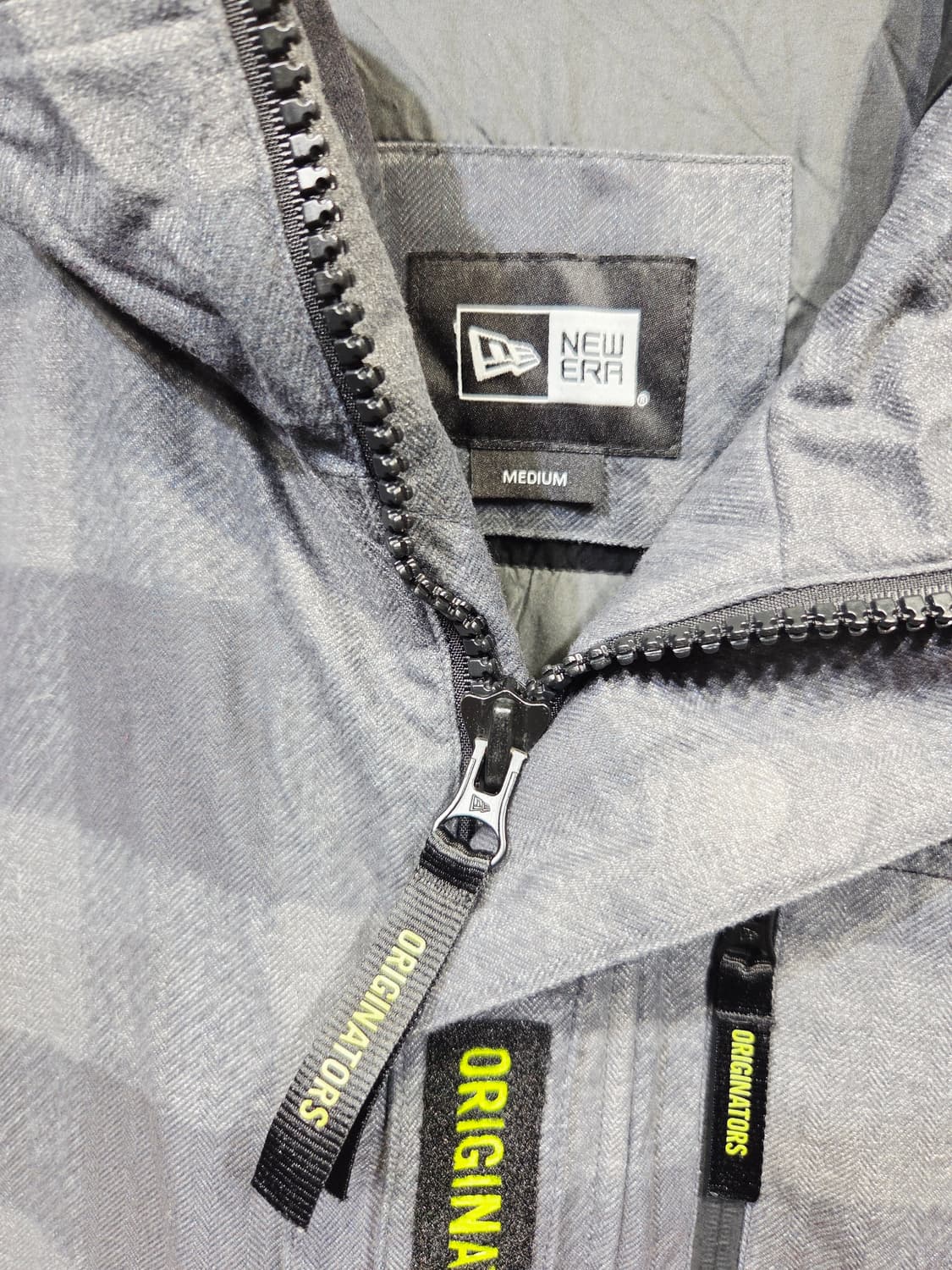 뉴에라. 남자 체크 후드 패딩 점퍼_M 상품이미지5