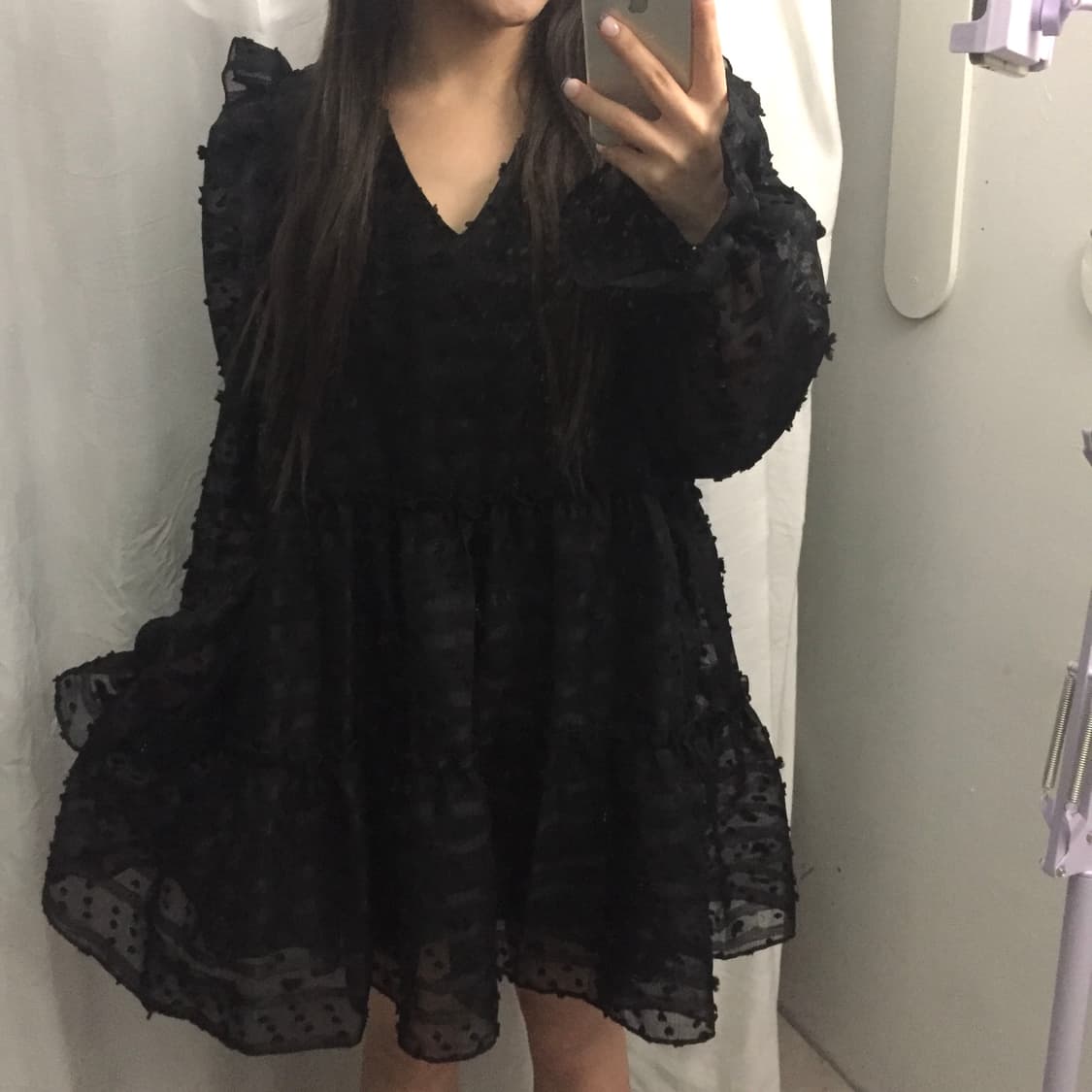 Vintage 고스로리 고딕 공겜여주 프릴 원피스 상품이미지2