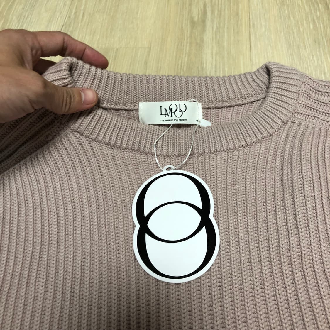 (48) 새상품 엘무드 LMOOD 브룩 니트 브리티시 핑크 상품이미지5