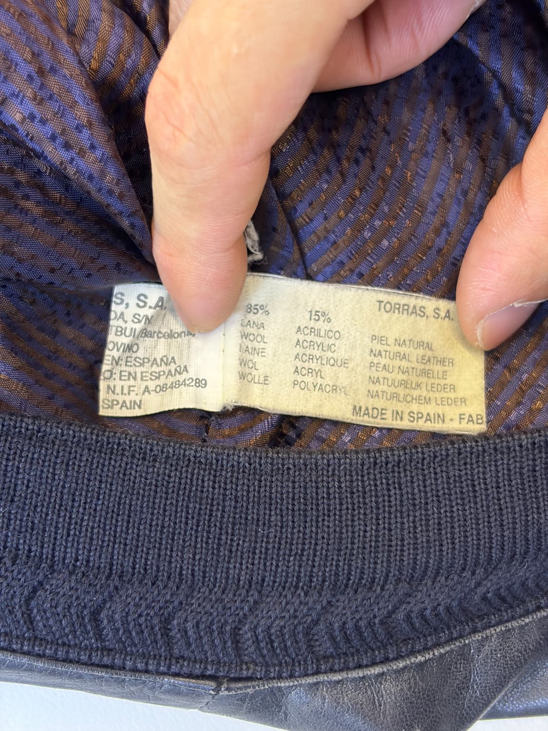 Torras 메이드인스페인 레더 가디건 상품이미지6