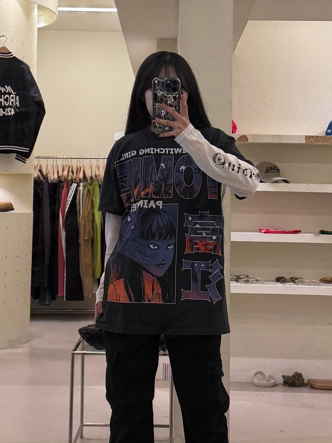 빈티지 이토준지 토미에 프린팅 반팔 티셔츠 U1400 상품이미지1