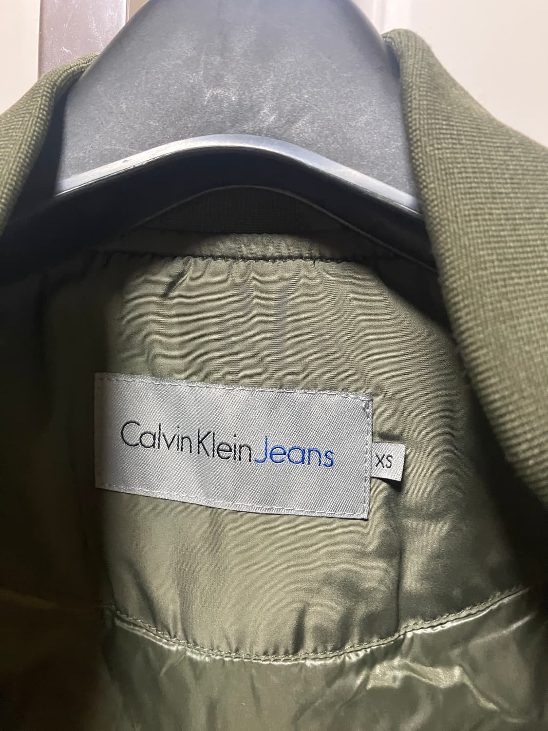 캘빈클라인 카키 블루종 봄버자켓  XS 상품이미지2