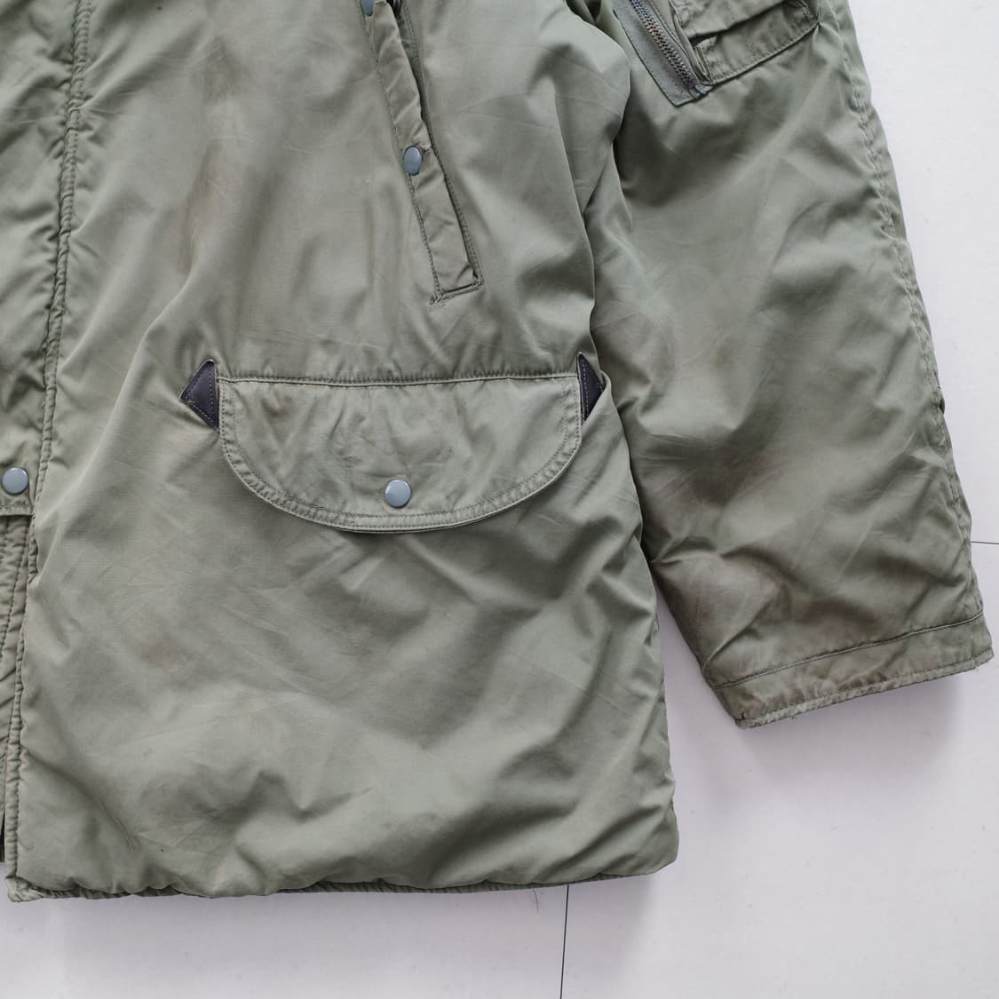 70s 랜서 N3B 파카 오리지널 USAF 올리브드랩 OD L사이즈  상품이미지2