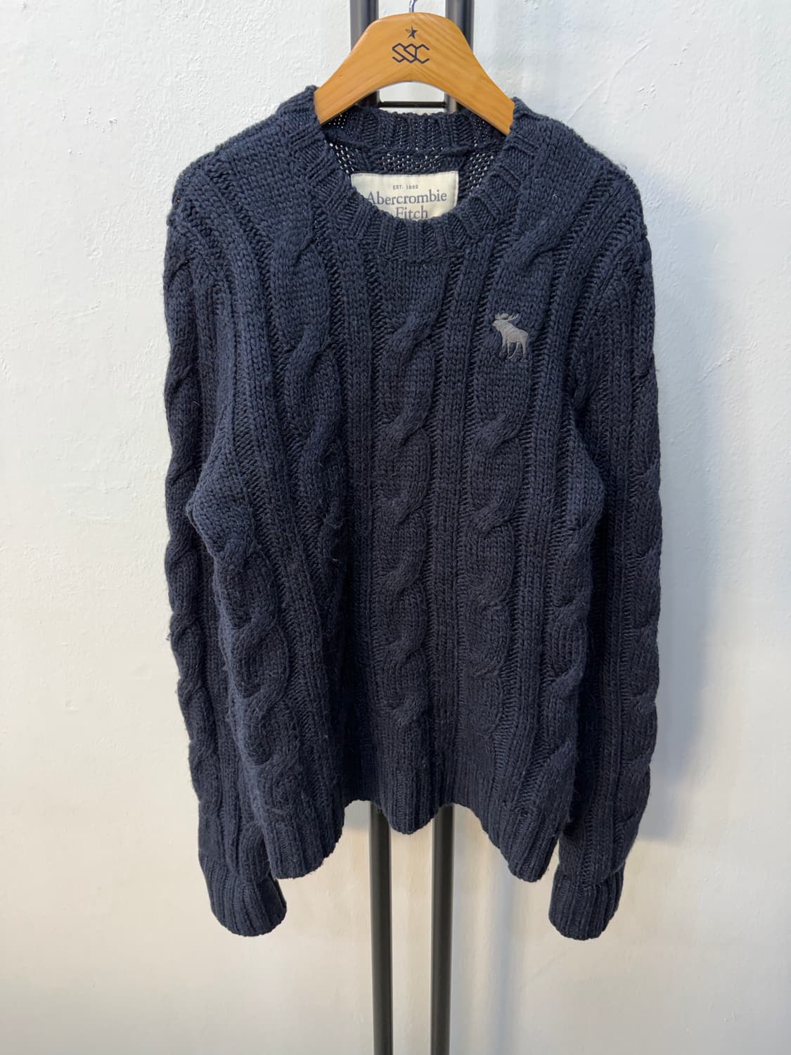 정품) 아베크롬비 여성 케이블 니트 M 상품이미지1